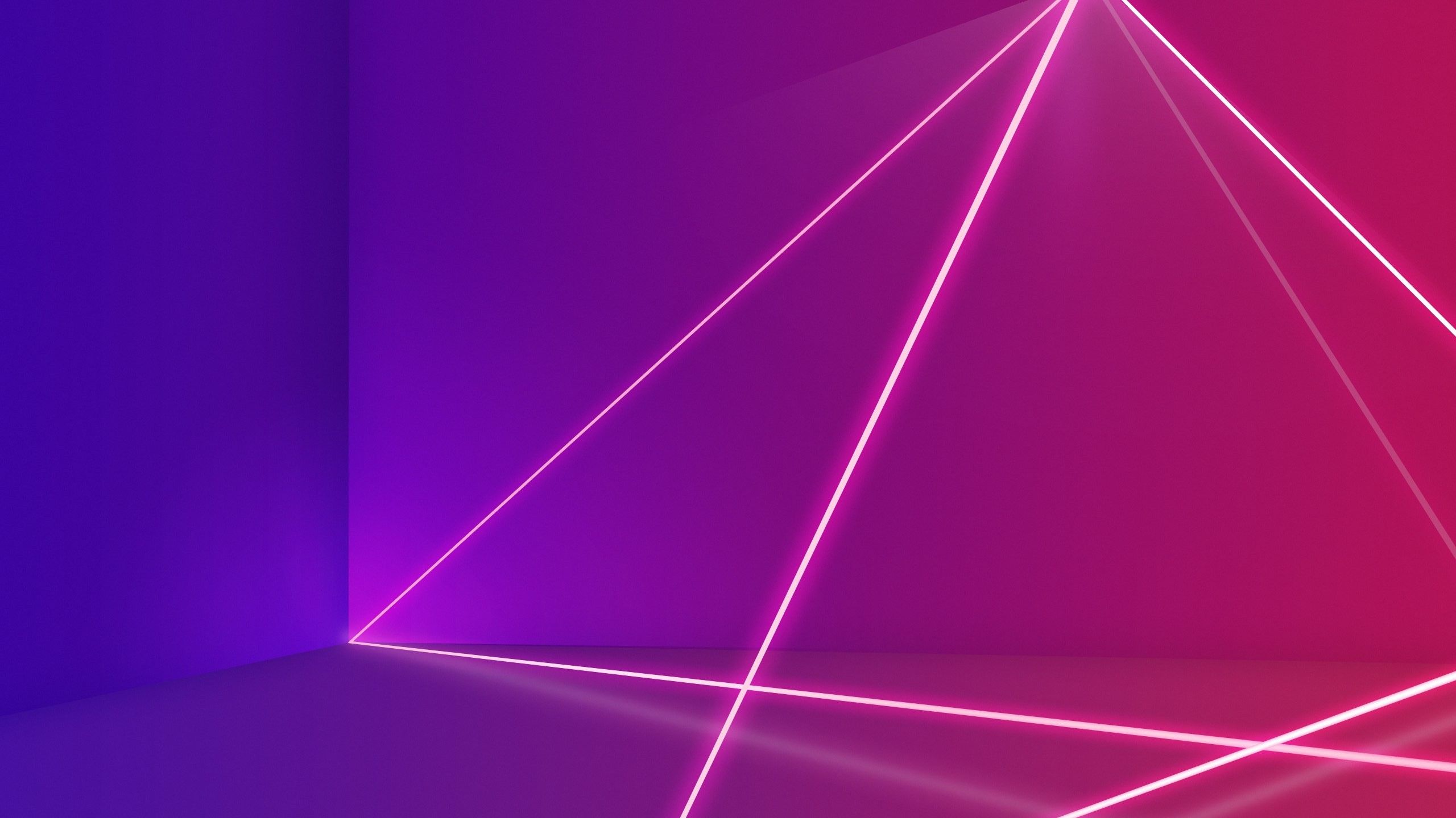 Linee geometriche neon viola rosa, 2560x1440 1440p, Monitor Gaming