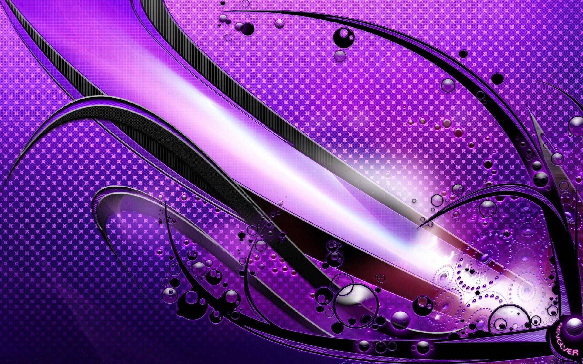 Onde astratte viola con bolle, 1920x1200 Full HD+ WUXGA, Desktop