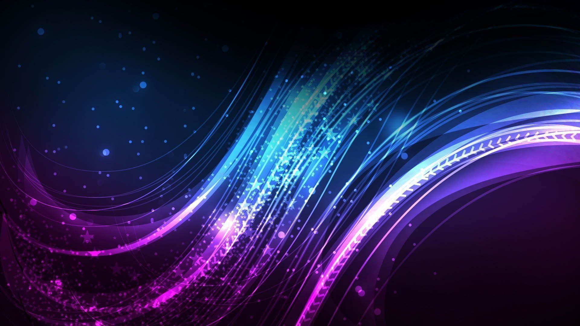 Onde astratte viola e blu, 1920x1080 1080p, PC