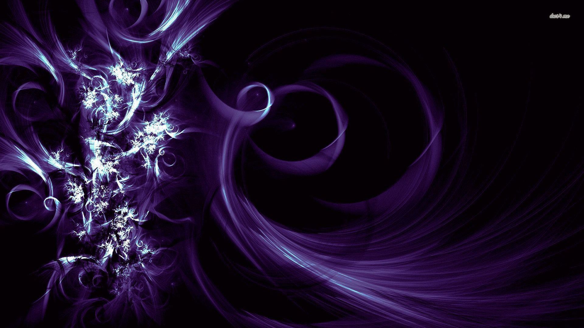 Spirali astratte viola e nero, 1920x1080 Full HD, Laptop