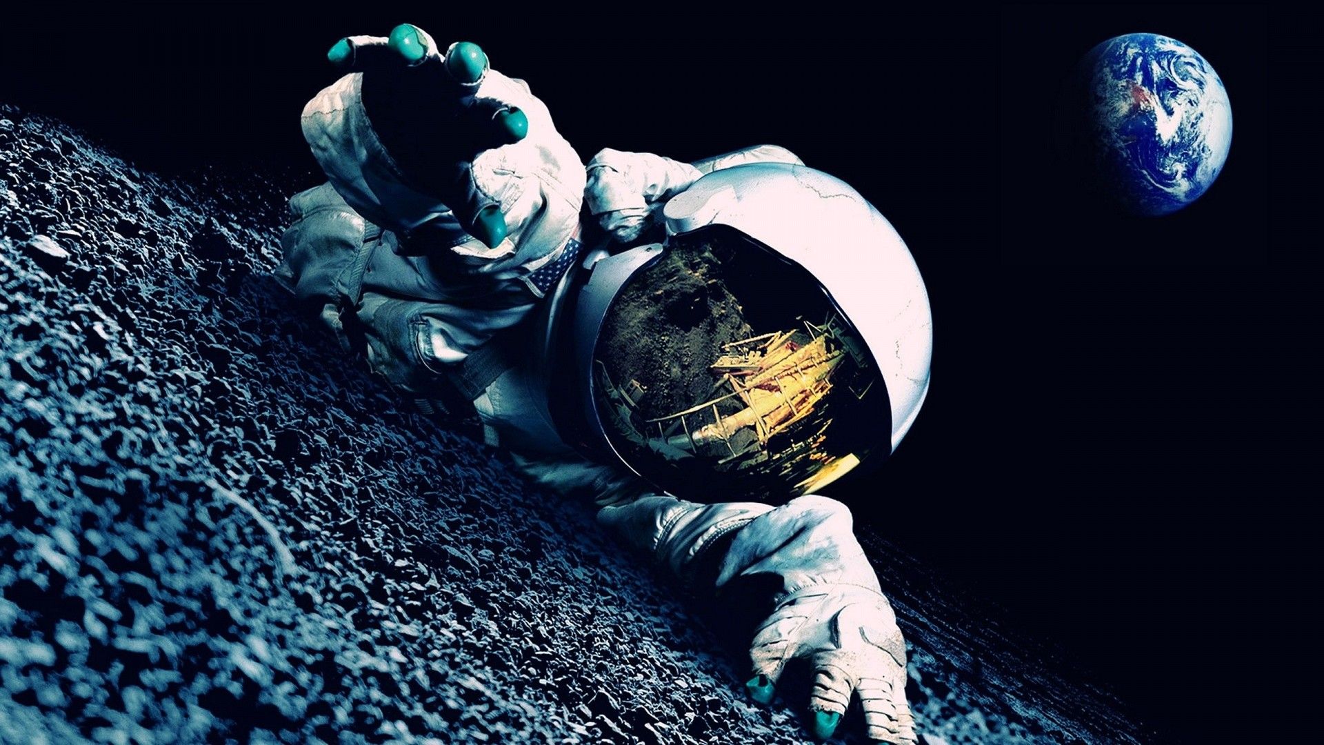 Astronauta con biscotto nello spazio, 1600x900 HD, Laptop