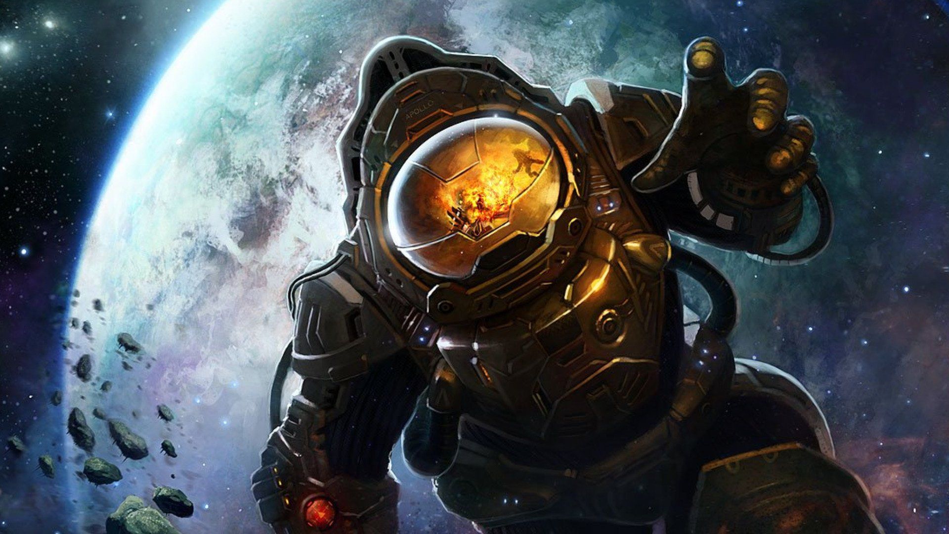 Astronauta casco riflesso pianeta, 1920x1080 1080p, Laptop