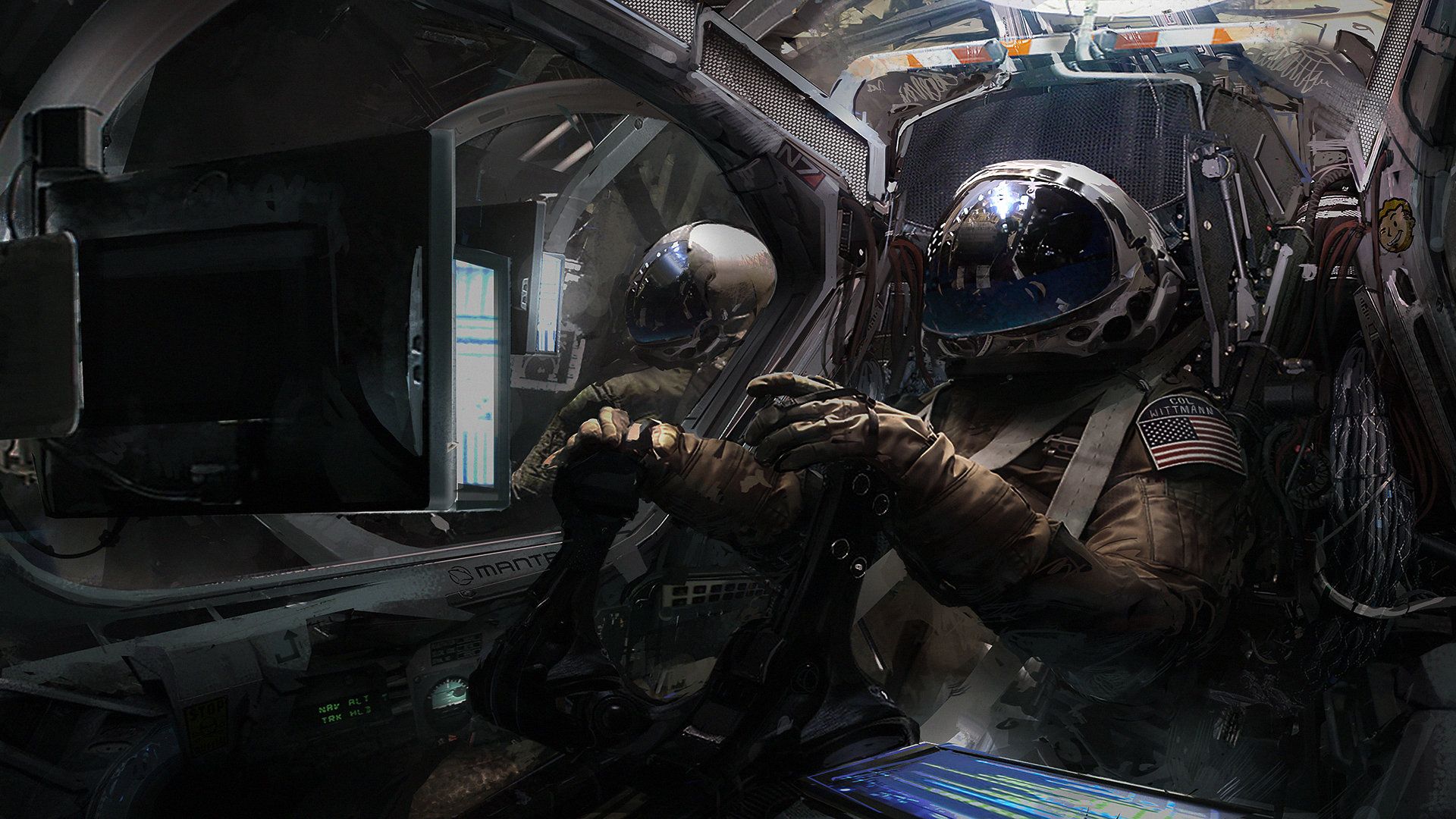 Astronauta in navicella spaziale, 1920x1080 1080p, Desktop