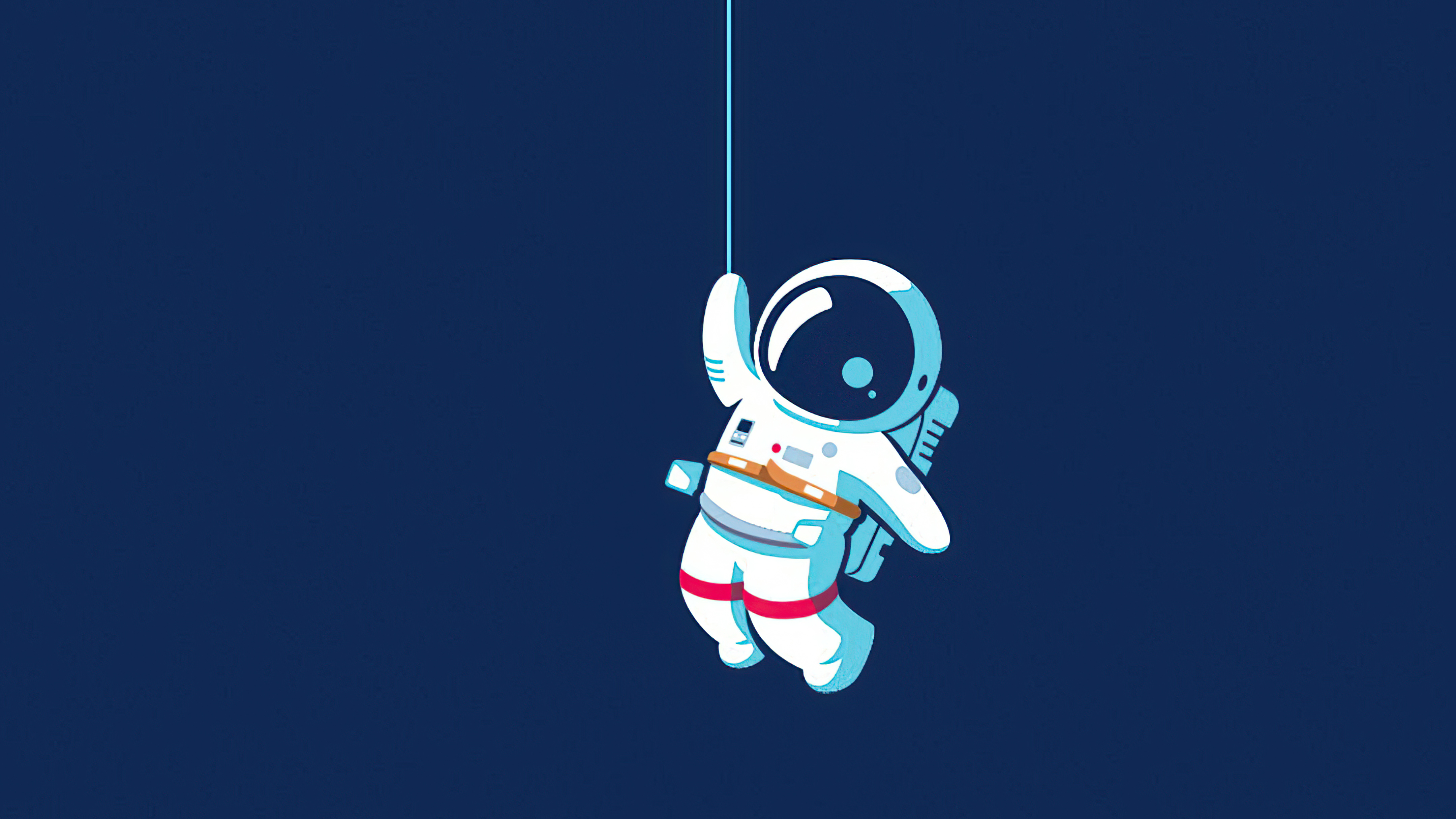 Astronauta appeso a filo, 4320x2430 4K Ultra HD, Monitor 4K
