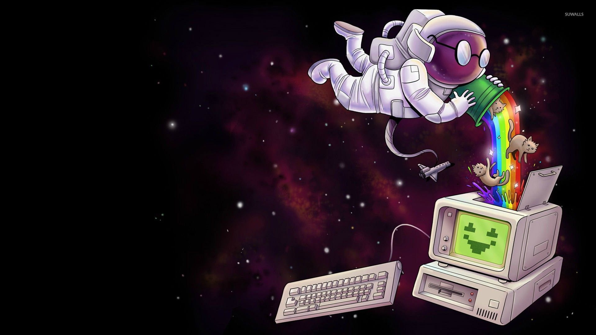 Astronauta che suona chitarra, 1920x1200 WUXGA, Desktop