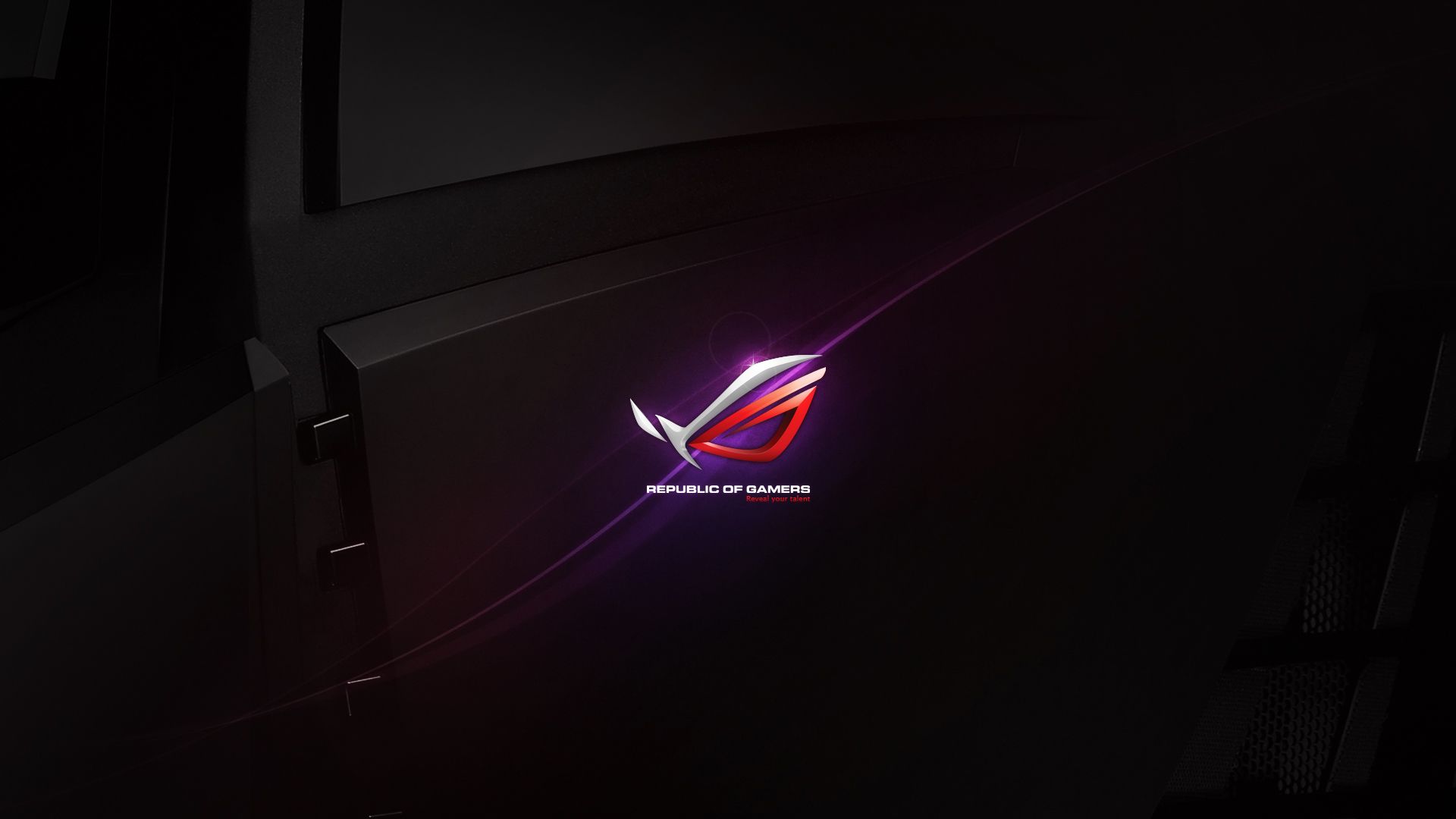 Logo ROG Republic of Gaming, 1920x1080 Full HD, Monitor Gaming