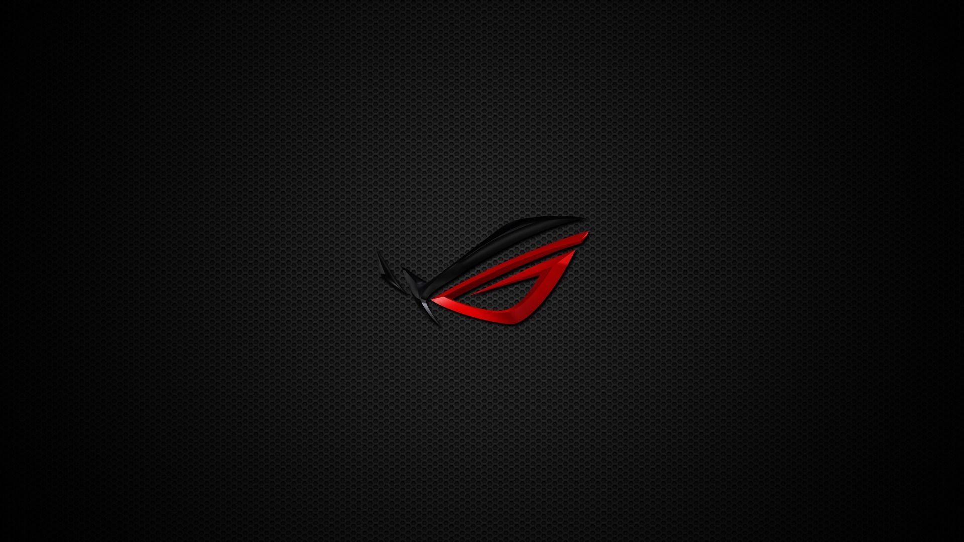 Logo ASUS ROG rosso nero, 1920x1080 Full HD, Desktop