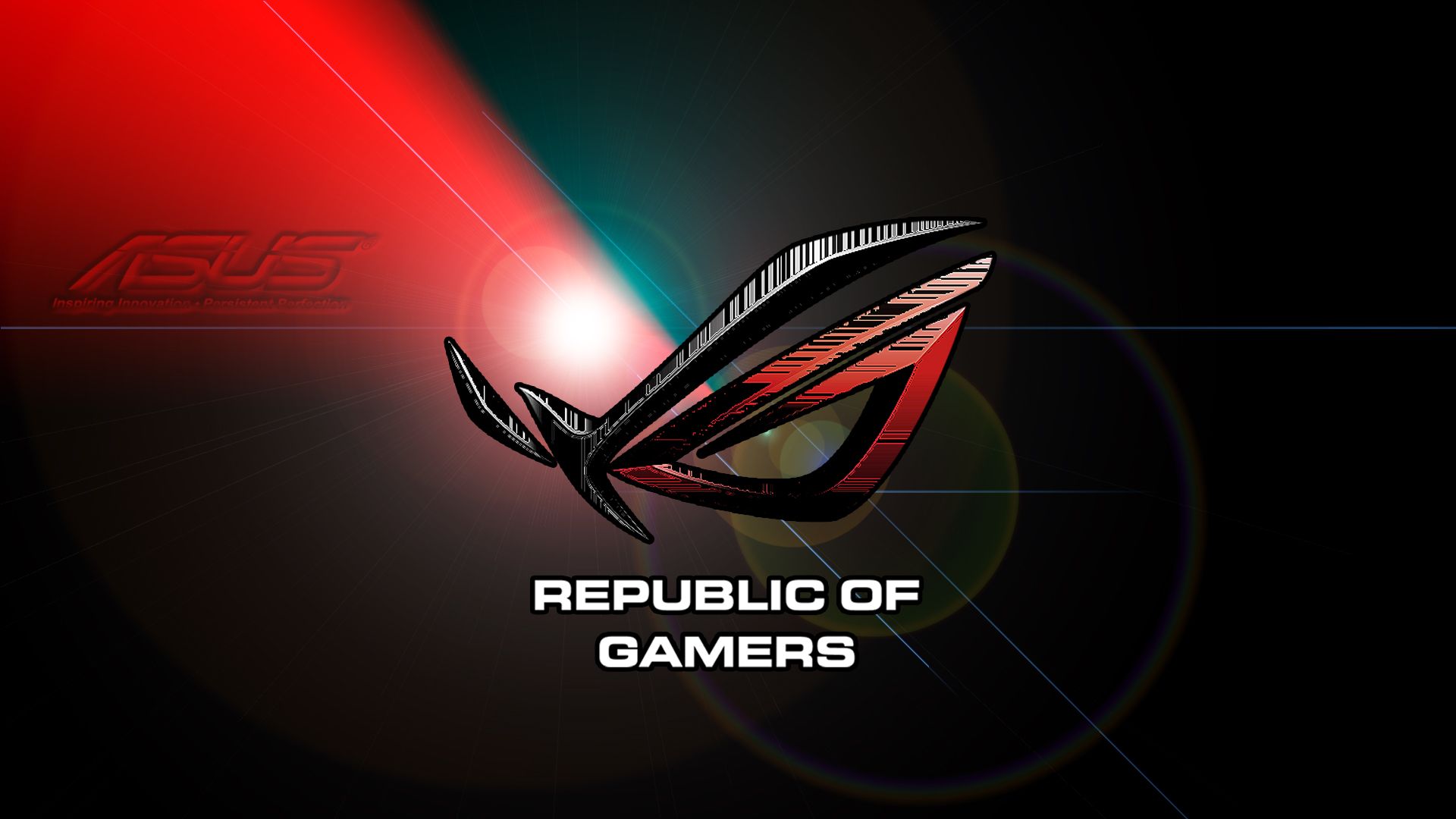 Logo ROG Republic of Gamers, 1920x1080 1080p, Monitor Gaming