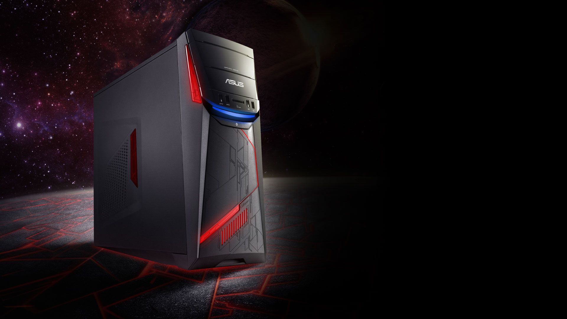 PC gaming ASUS torre nero, 1920x1080 Full HD 1080p, Desktop