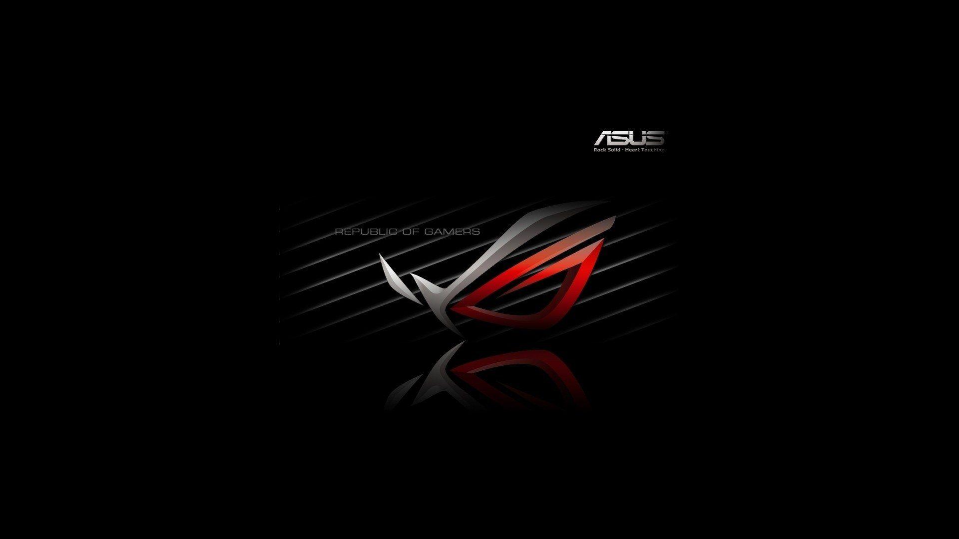 Logo ASUS ROG nero, 1920x1080 Full HD 1080p, PC