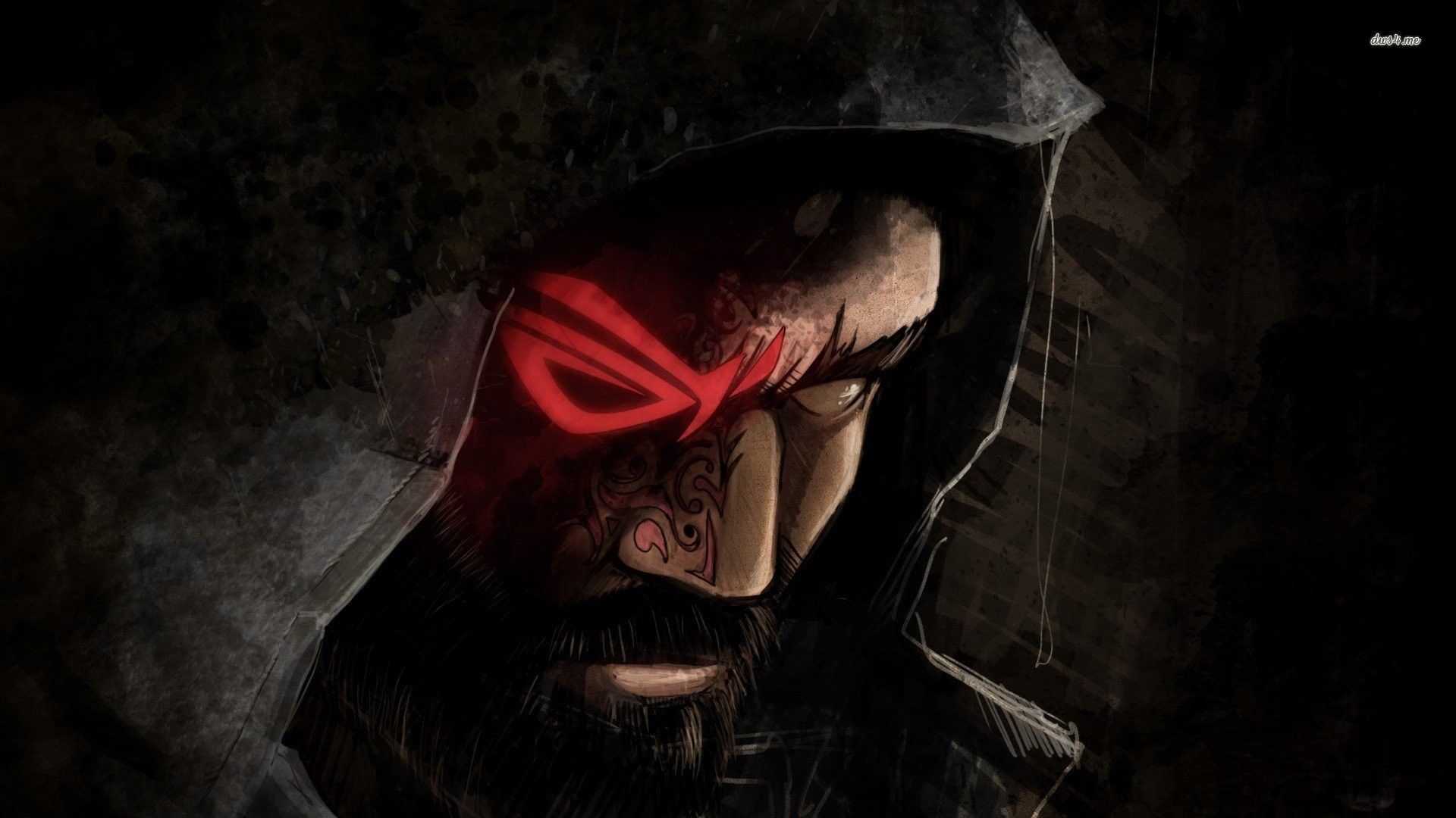 Uomo incappucciato logo ROG rosso, 1920x1080 1080p, Monitor Gaming