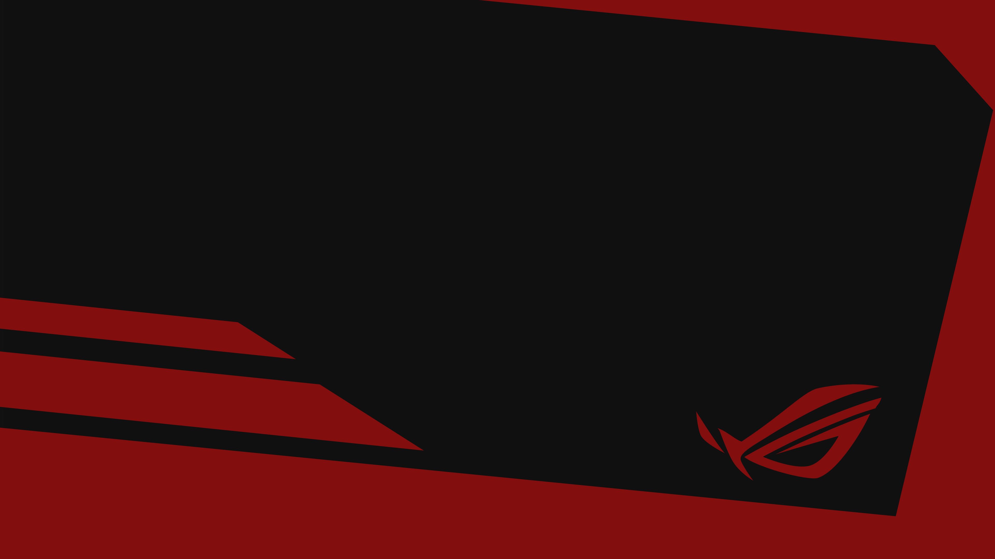 Logo ROG rosso nero, 3840x2160 4K Ultra HD, Desktop