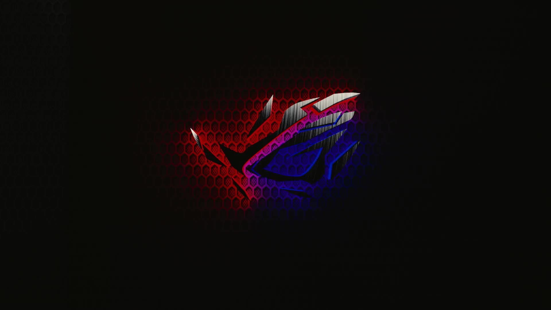 Logo ROG rosso e blu, 1920x1080 Full HD 1080p, Monitor Gaming