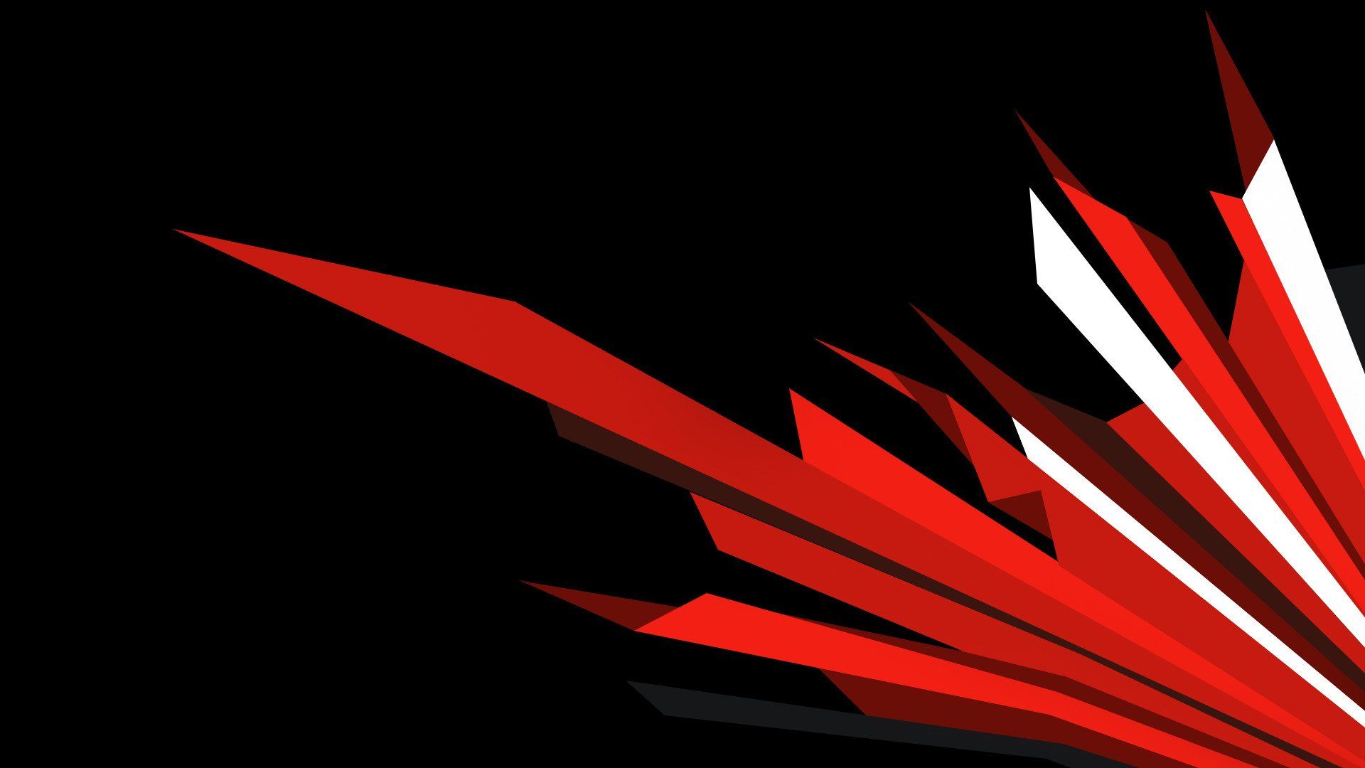 Forme astratte rosse ROG, 1920x1080 Full HD 1080p, PC