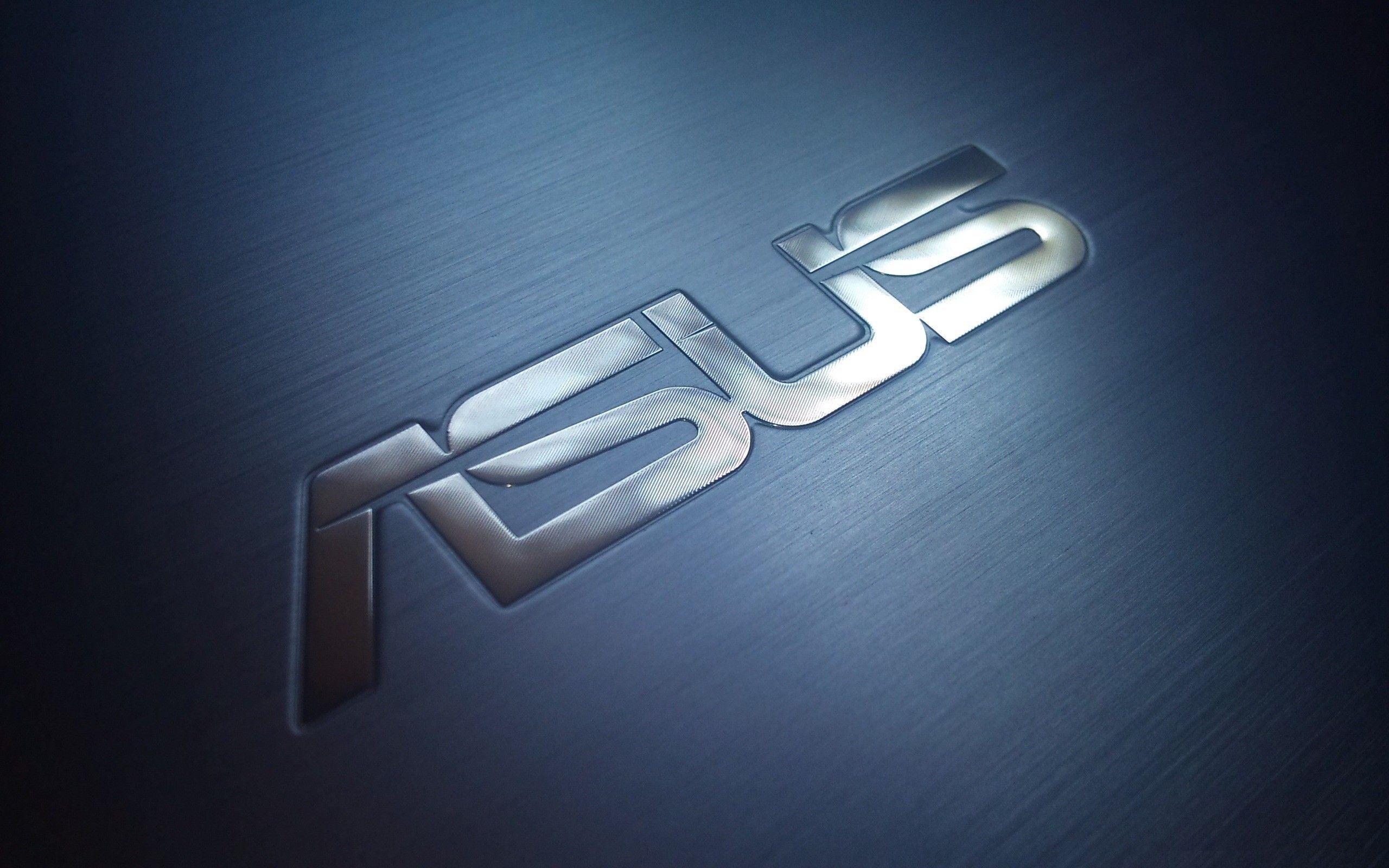 Logo Asus metallico blu, 2560x1600 2K+, PC