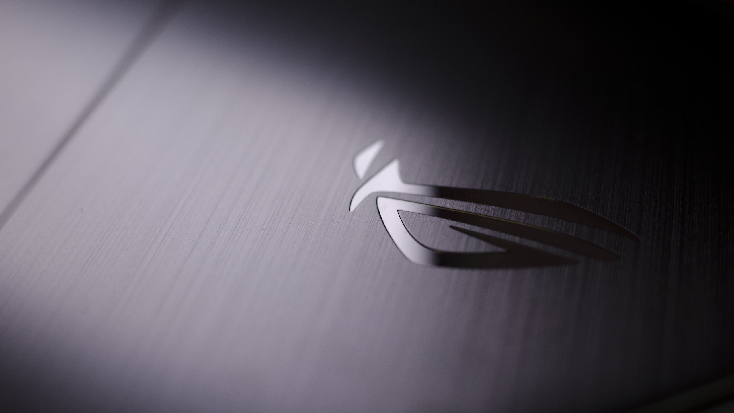 Logo Republic of Gamers grigio, 2560x1440 2K, Desktop