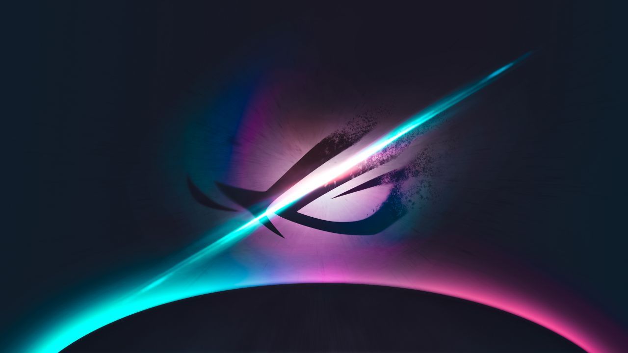Logo ASUS ROG neon, 1280x720 HD, PC Desktop