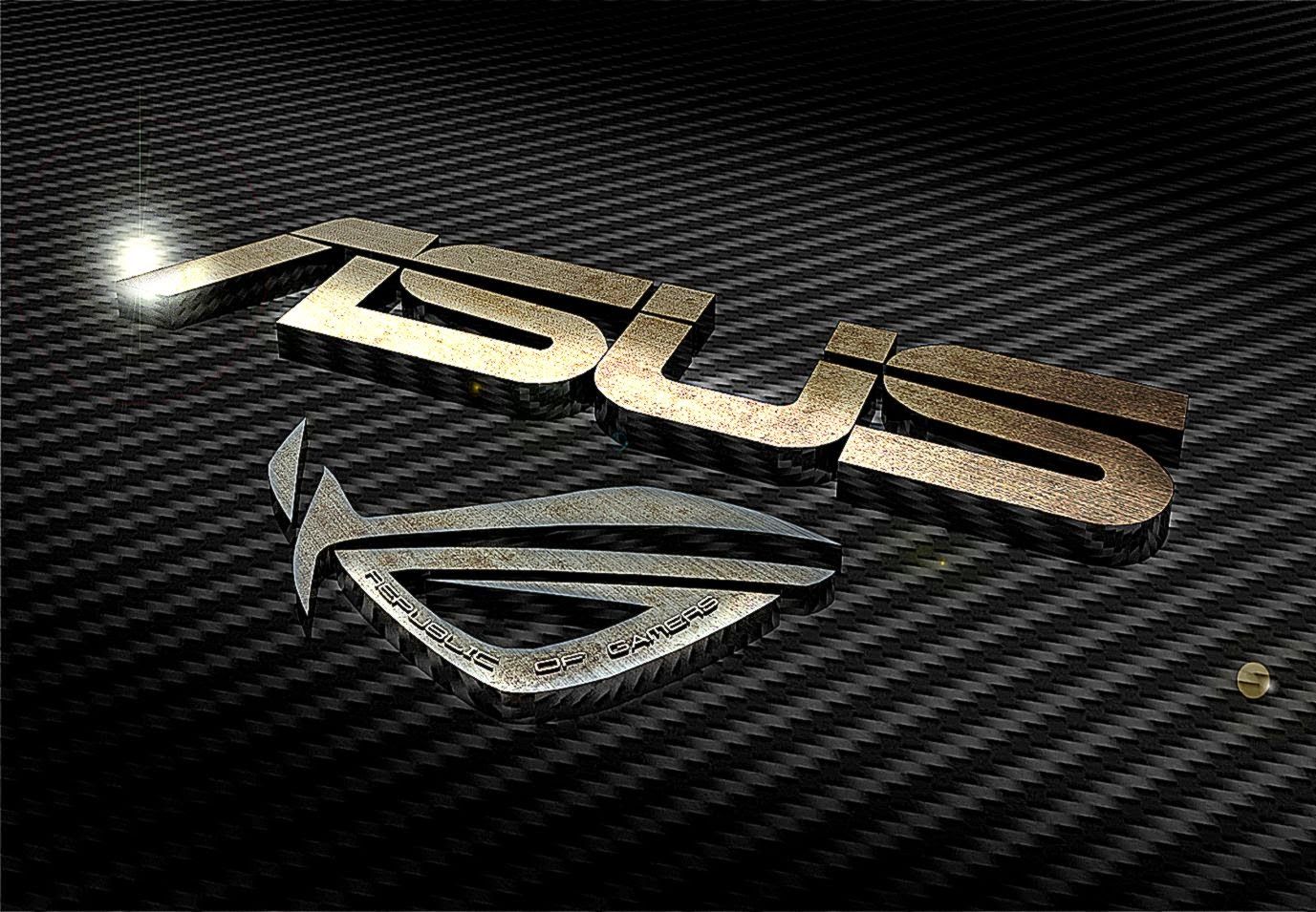 Logo Asus ROG metallico 3D, 1377x955 720p, PC
