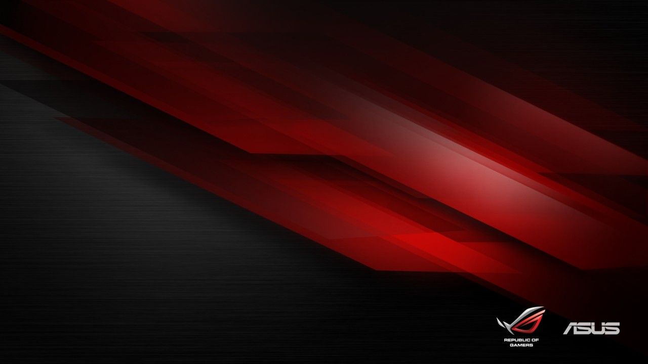 Logo ASUS ROG rosso nero, Taiwan, 1280x720 720p, Laptop