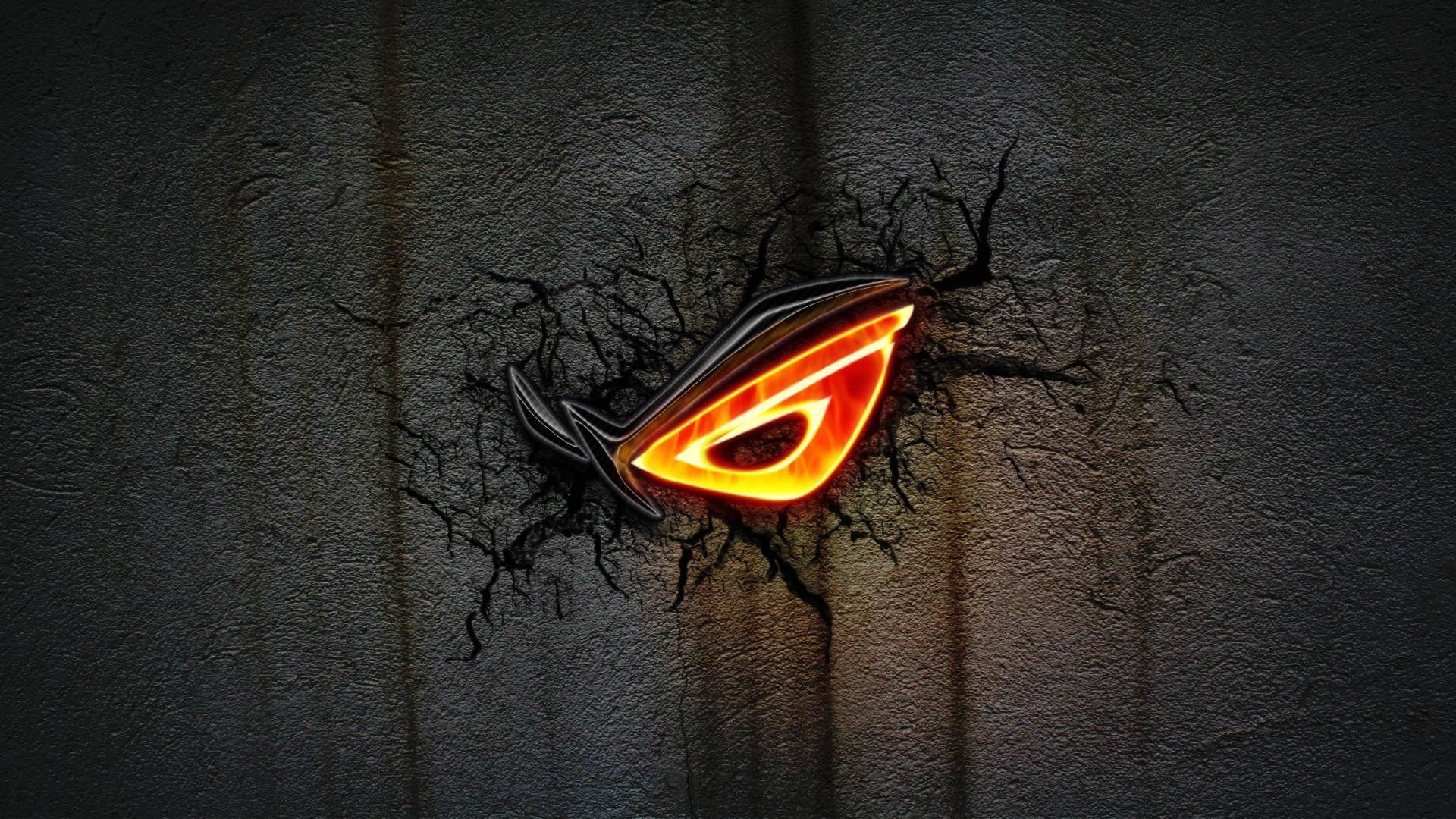 Logo ROG occhio incandescente, ASUS, 1920x1080 1080p, PC