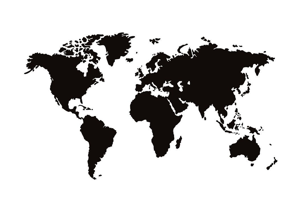 Mappa del mondo blu luminosa, 4500x3375 Ultra HD, Monitor 4K