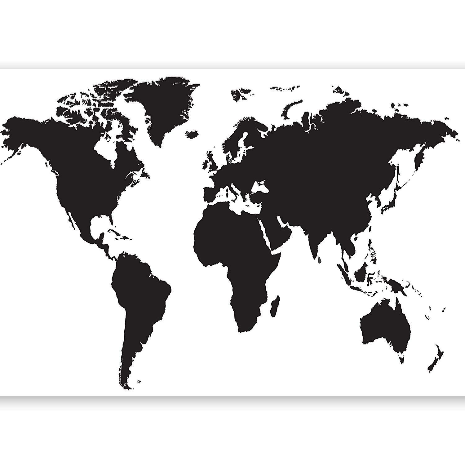 Mappa del mondo nera, 1500x1500 HD, Desktop