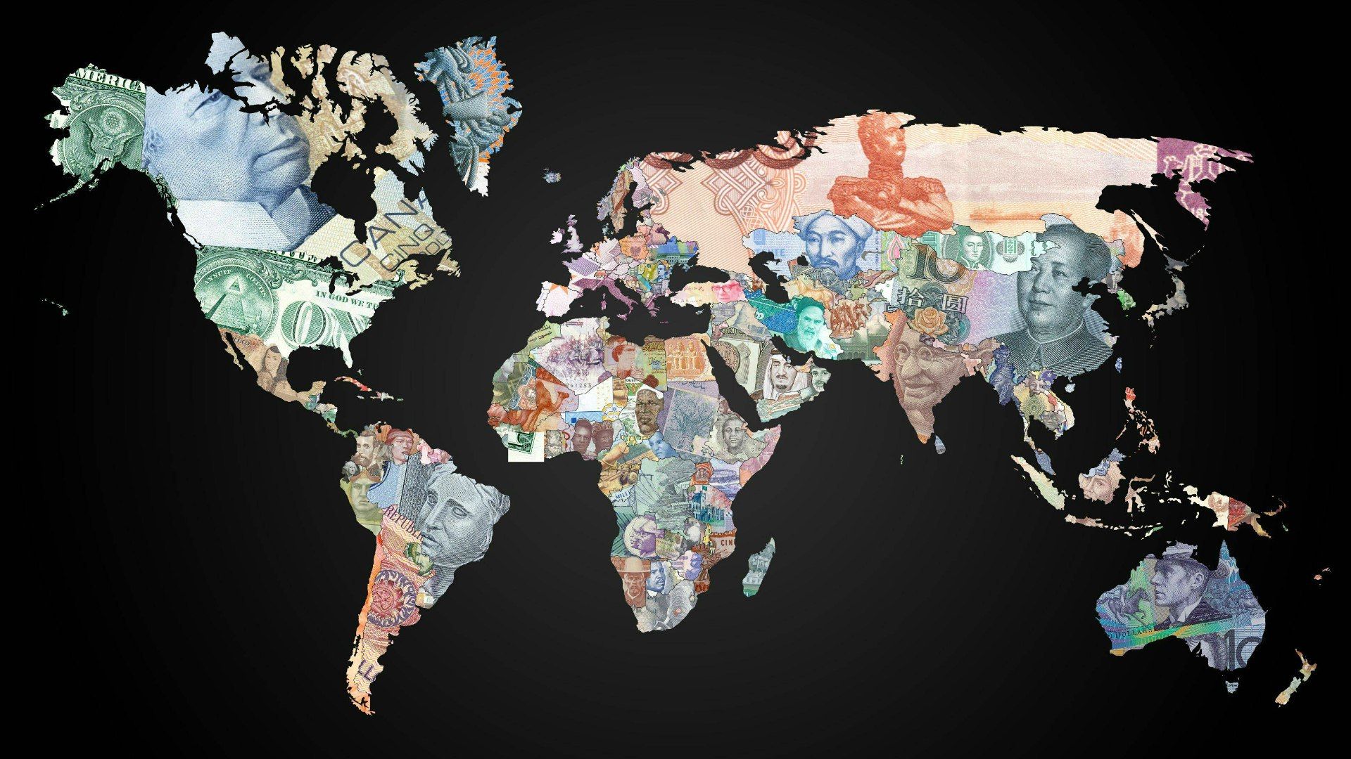 Mappa del mondo esagonale nera, 1332x850 720p, MacBook Air