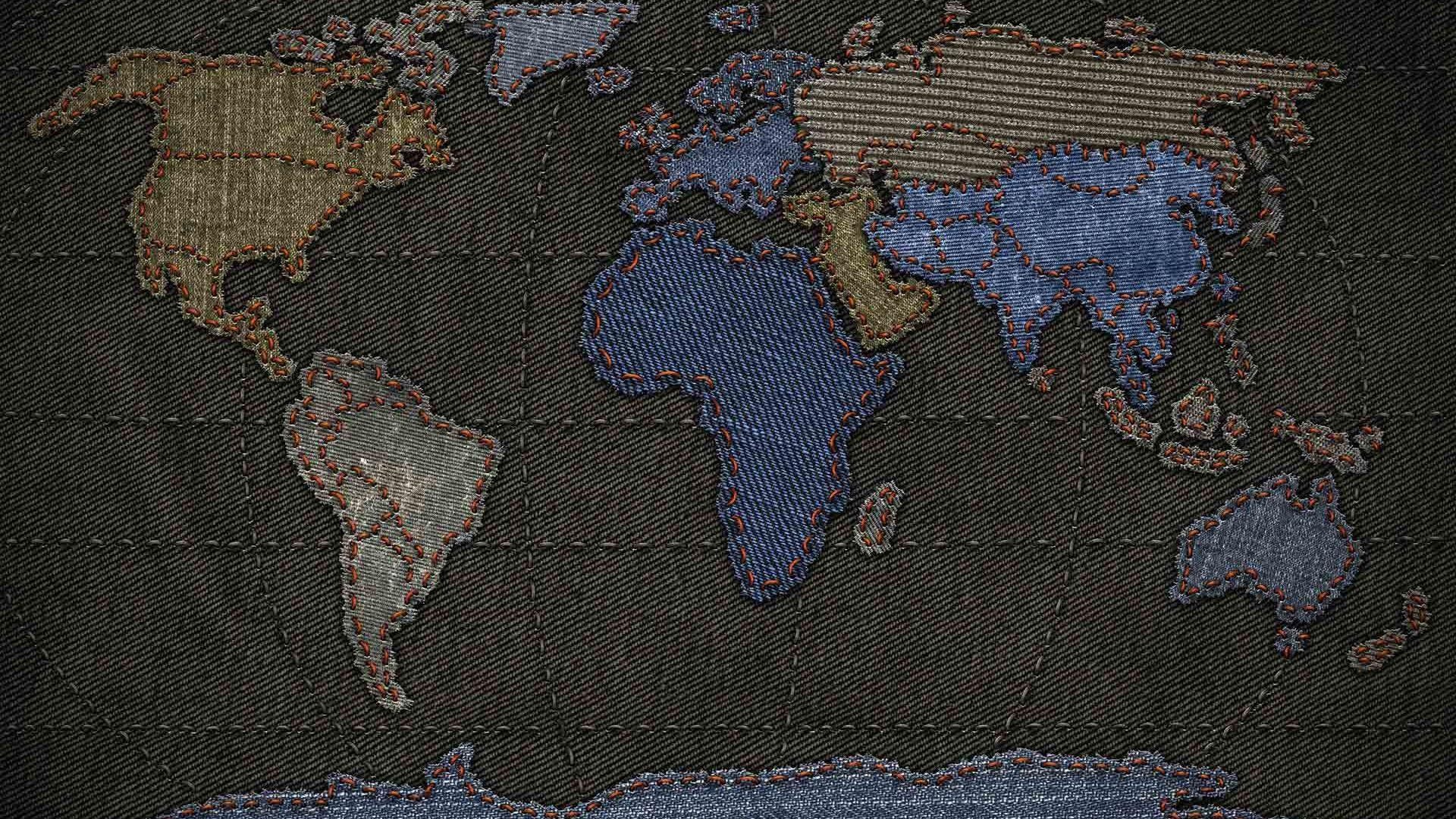 Mappa del mondo grigia, 1000x1000 HD, Laptop