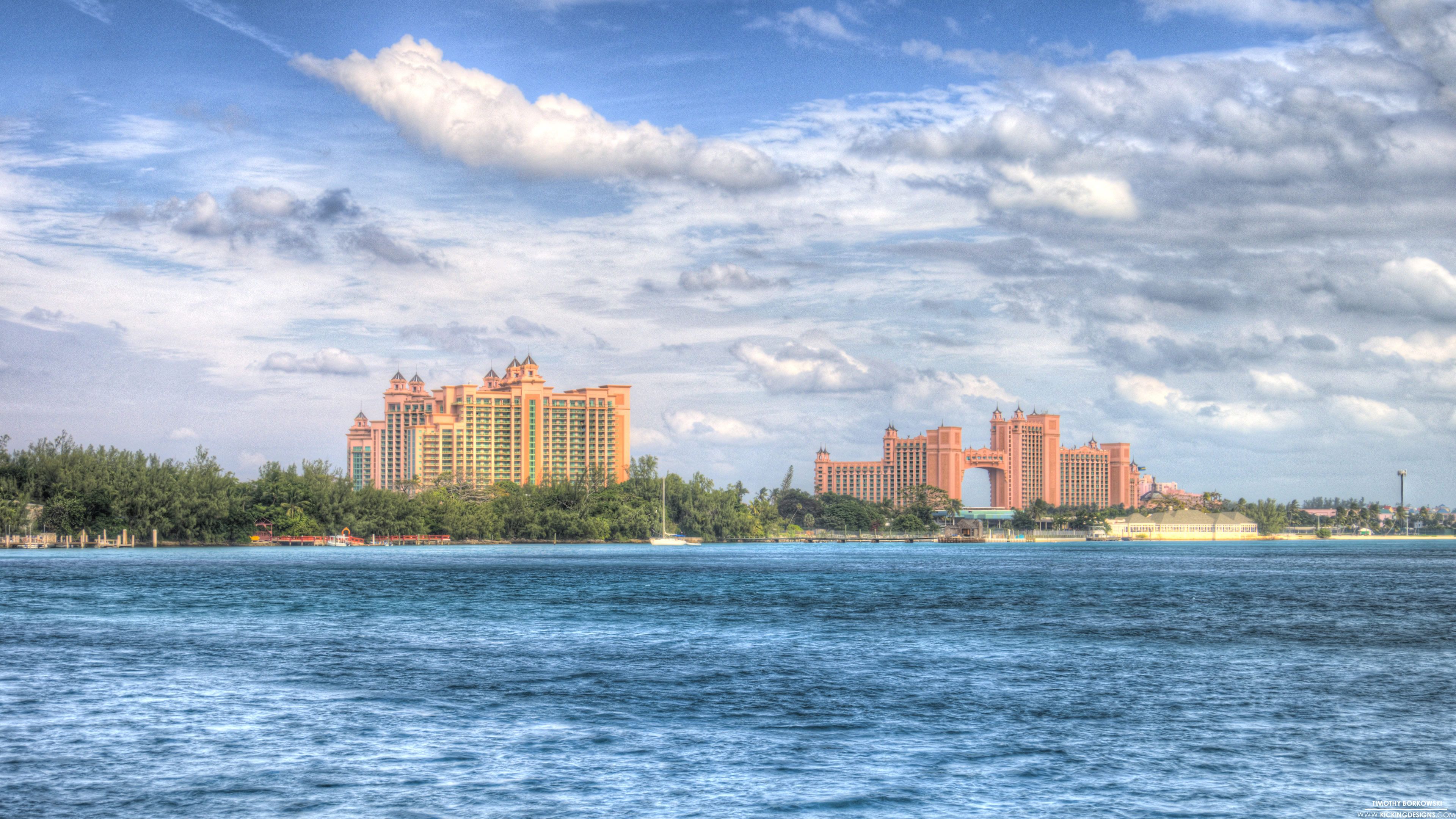Resort Atlantis Bahamas, mare, 3840x2160 Ultra HD, 4K TV