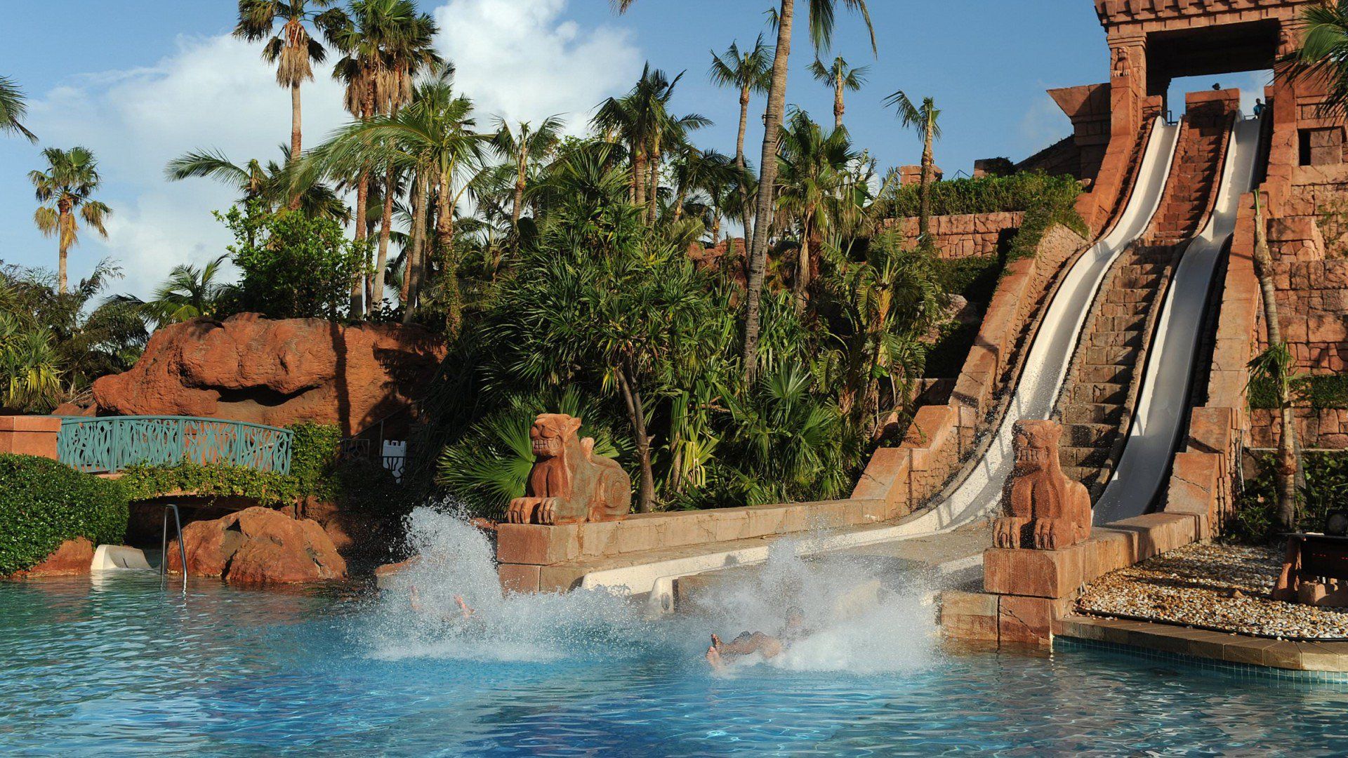 Scivoli acquatici Atlantis Bahamas, 1920x1080 Full HD, Laptop
