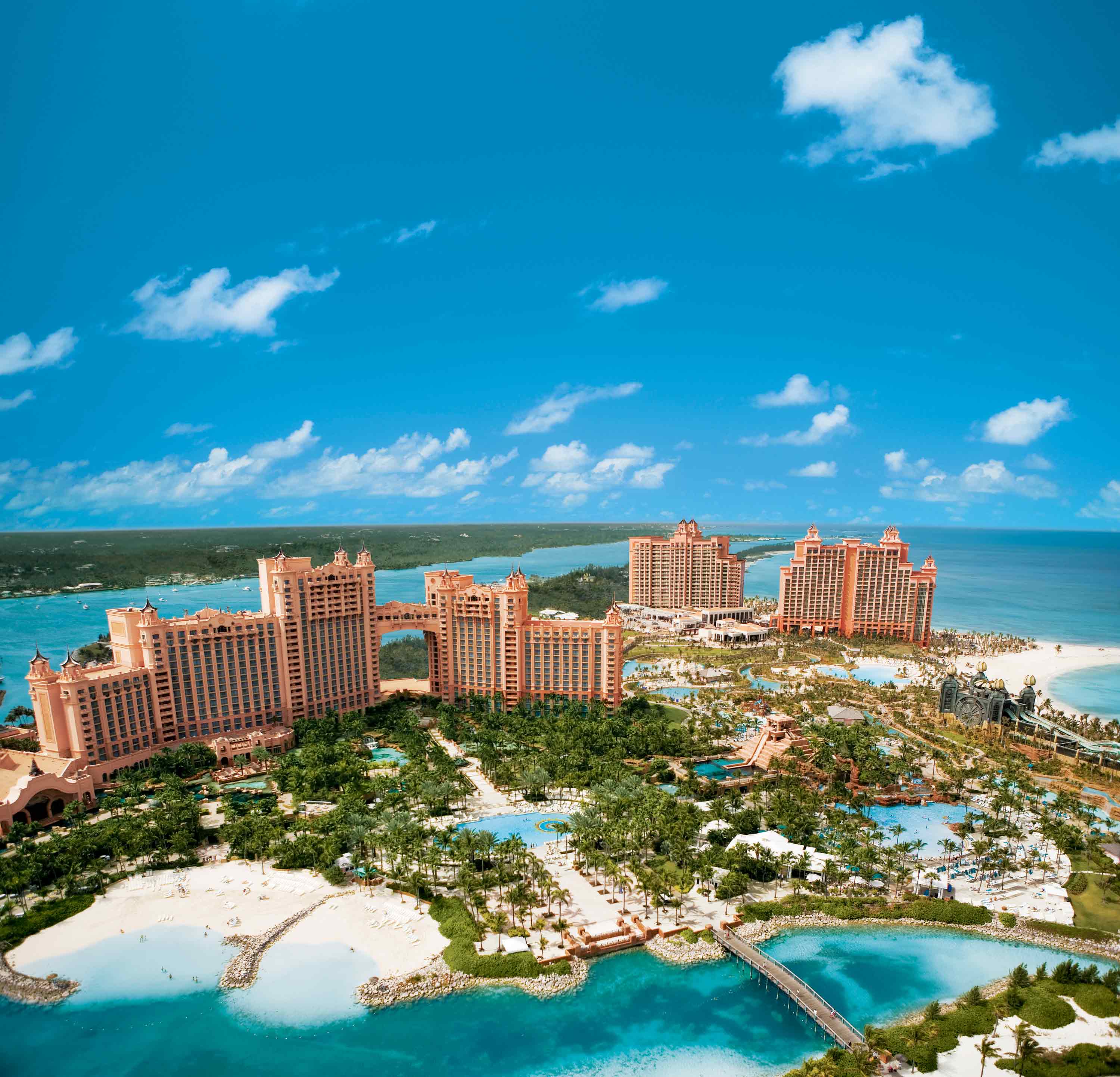 Resort Atlantis Bahamas veduta aerea, 3000x2885 2K+, PC