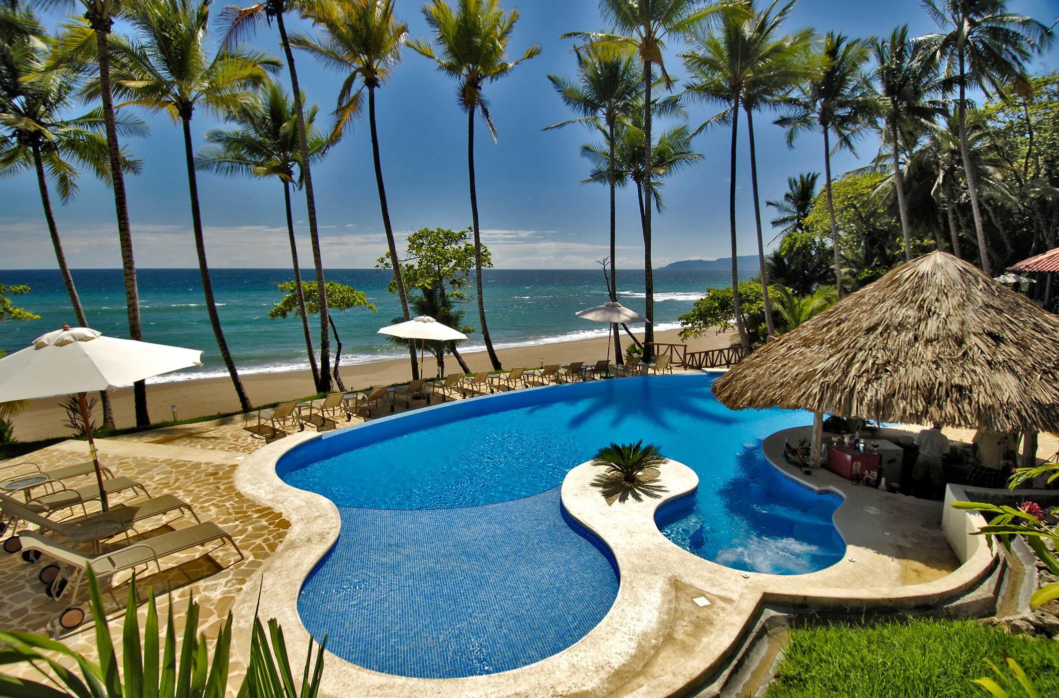 Piscina resort tropicale con palme, 2122x1398 Hi-Res, PC