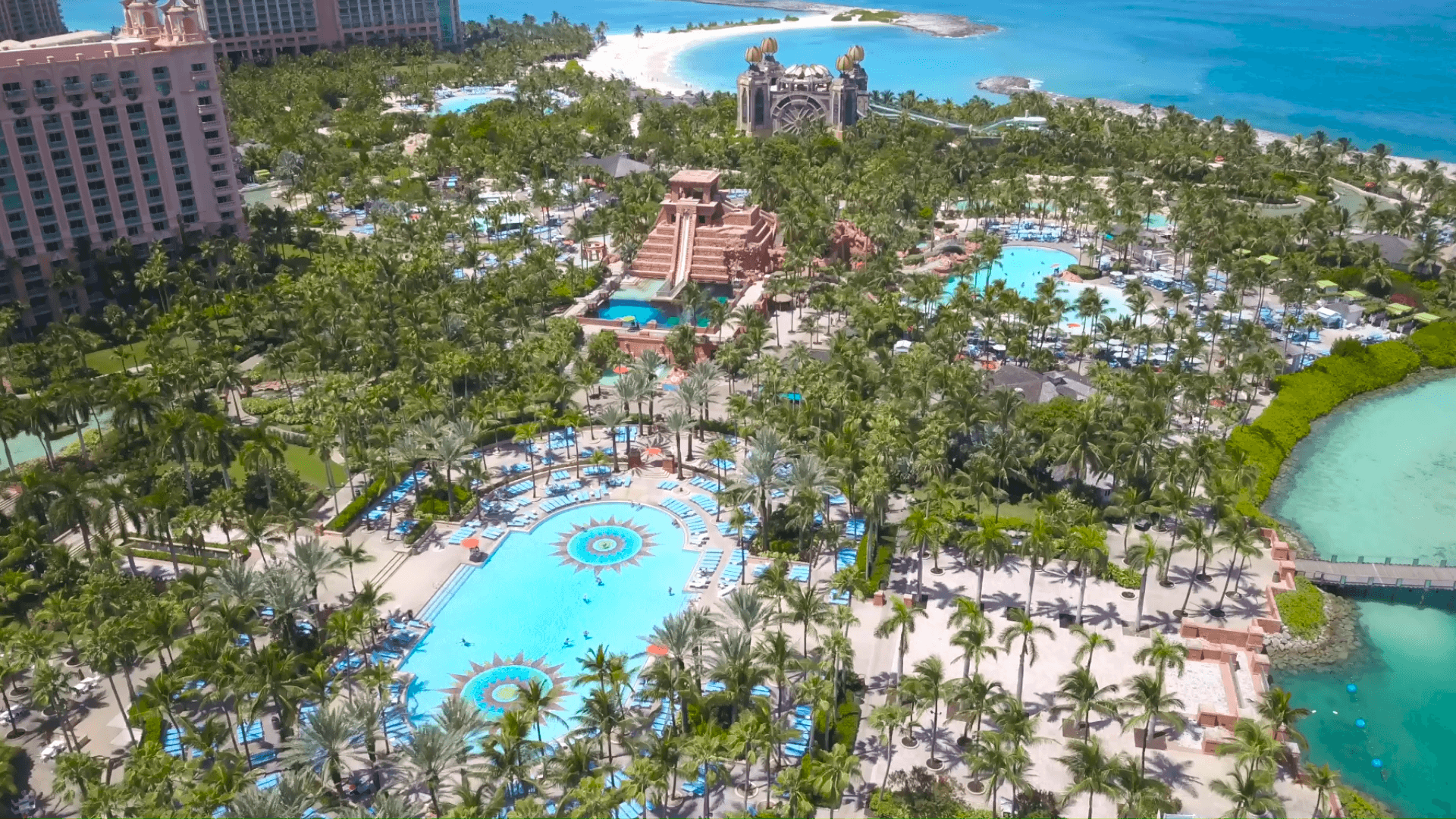 Resort Atlantis Bahamas vista aerea, 1920x1080 Full HD 1080p, Desktop