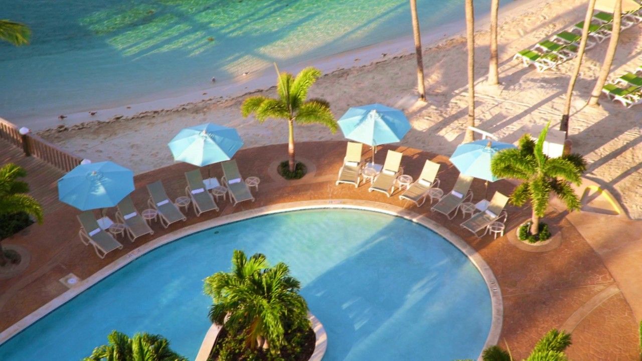 Resort piscina spiaggia Bahamas, 1280x720 720p, iMac