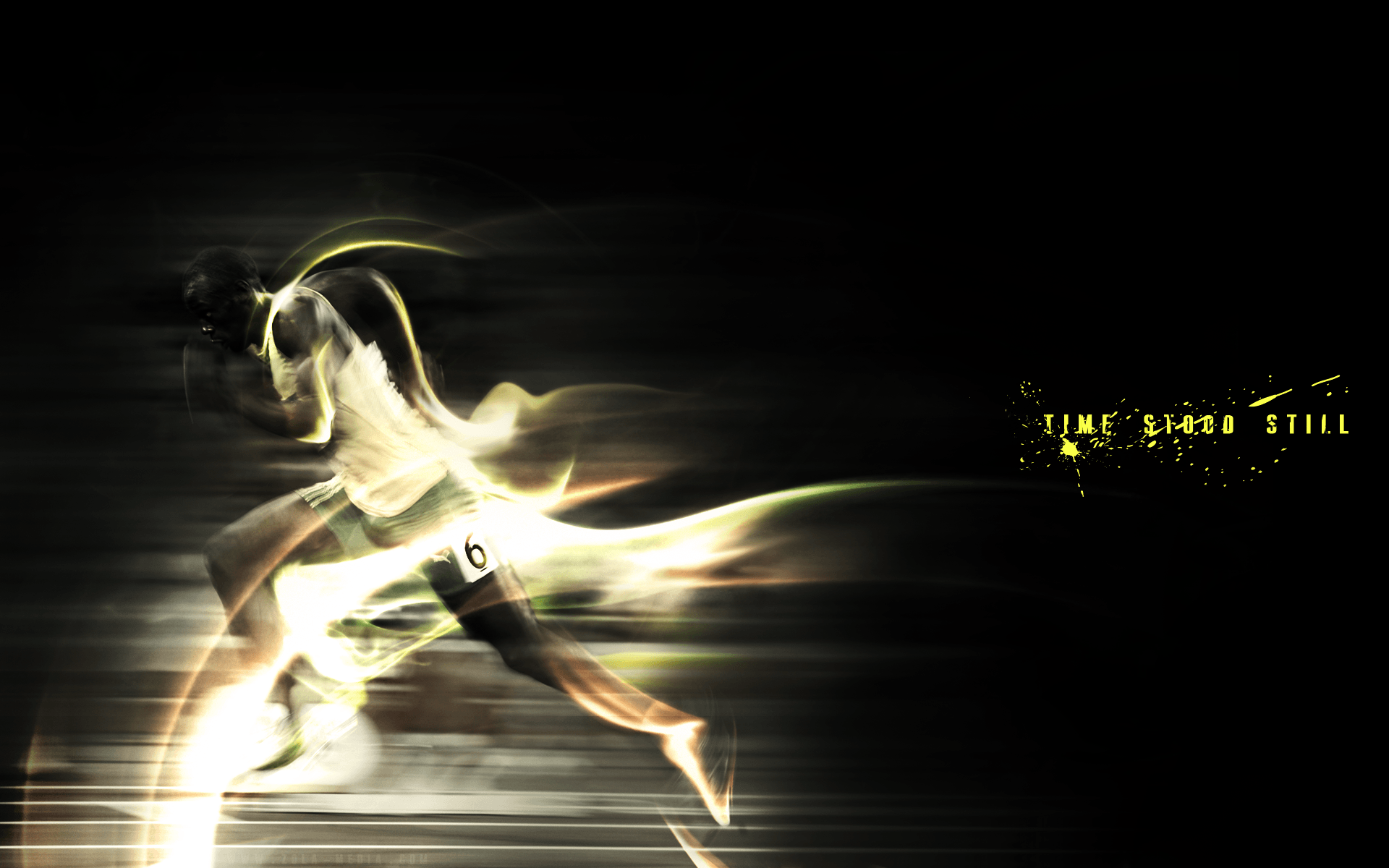 Atleta corridore luce dorata, 1920x1200 Full HD+ WUXGA, PC Desktop