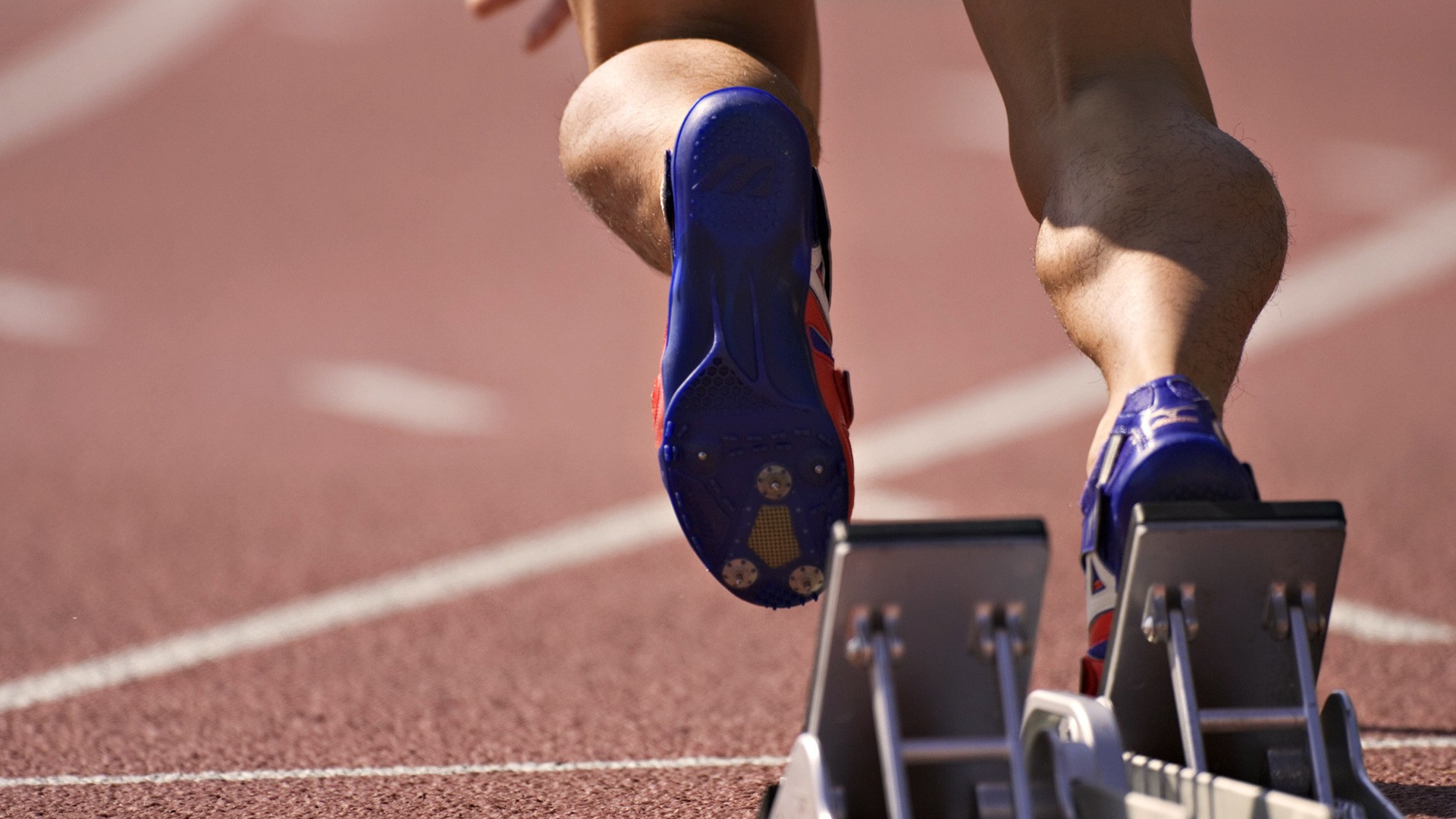 Atleta ai blocchi di partenza, 1920x1080 Full HD, PC