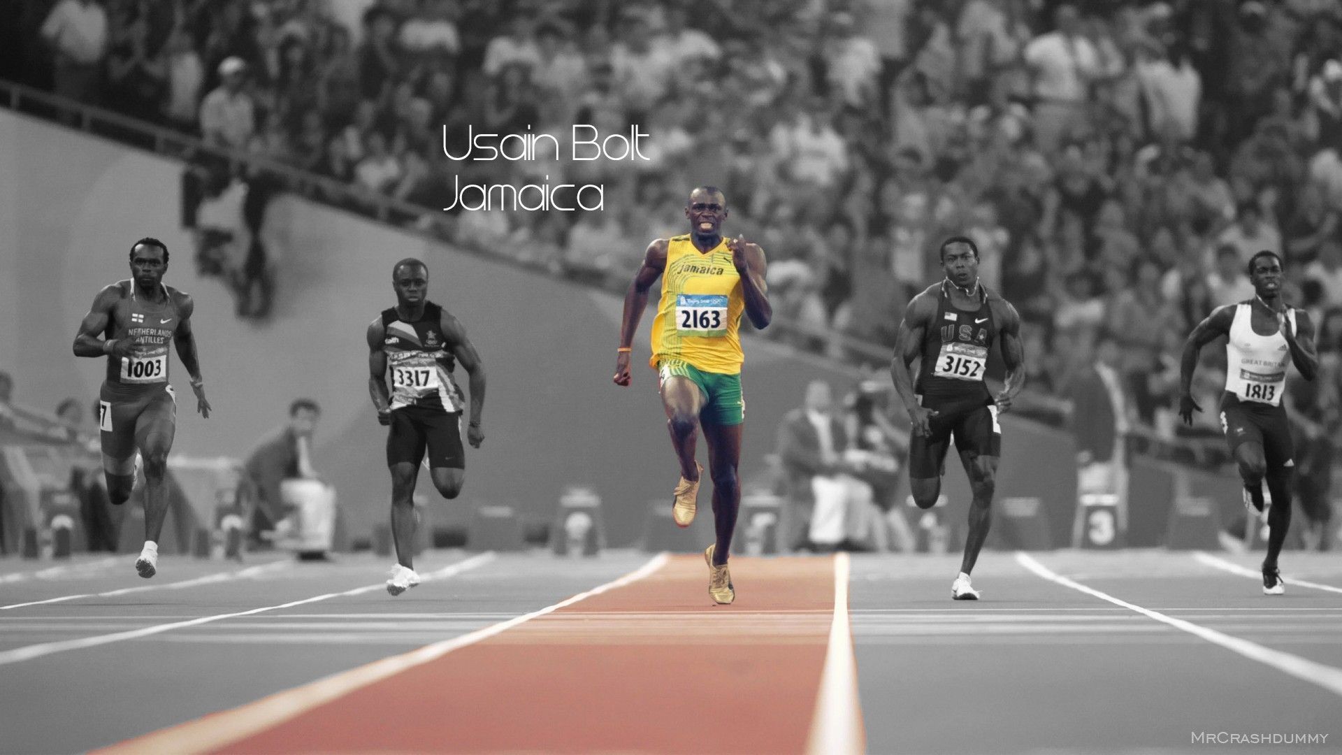 Usain Bolt corsa Giamaica, 1920x1080 Full HD, Desktop