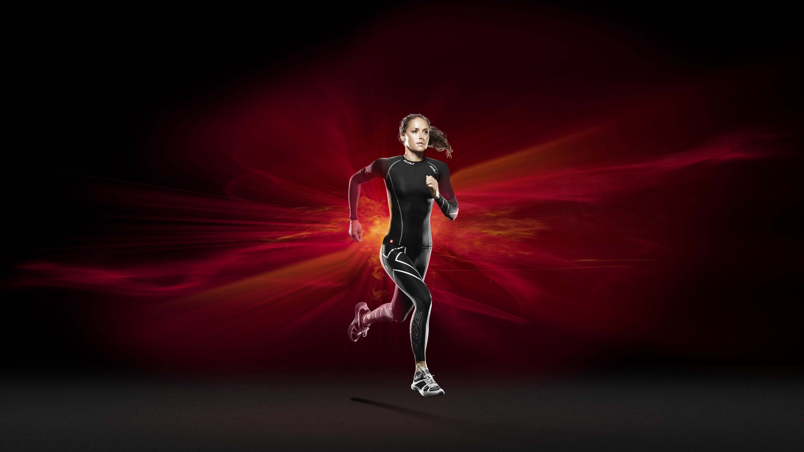 Atleta donna che corre, 2560x1440 2K, Desktop