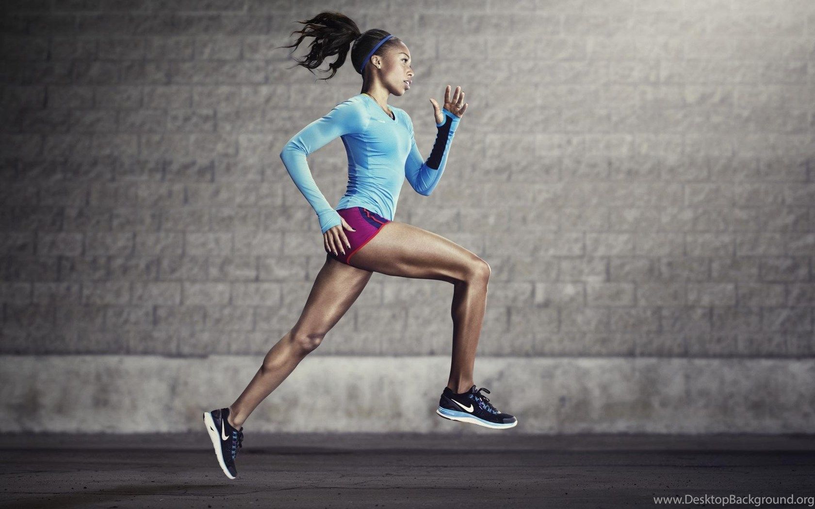 Atleta donna che corre Nike, abbigliamento sportivo, 1680x1050 900p, Desktop