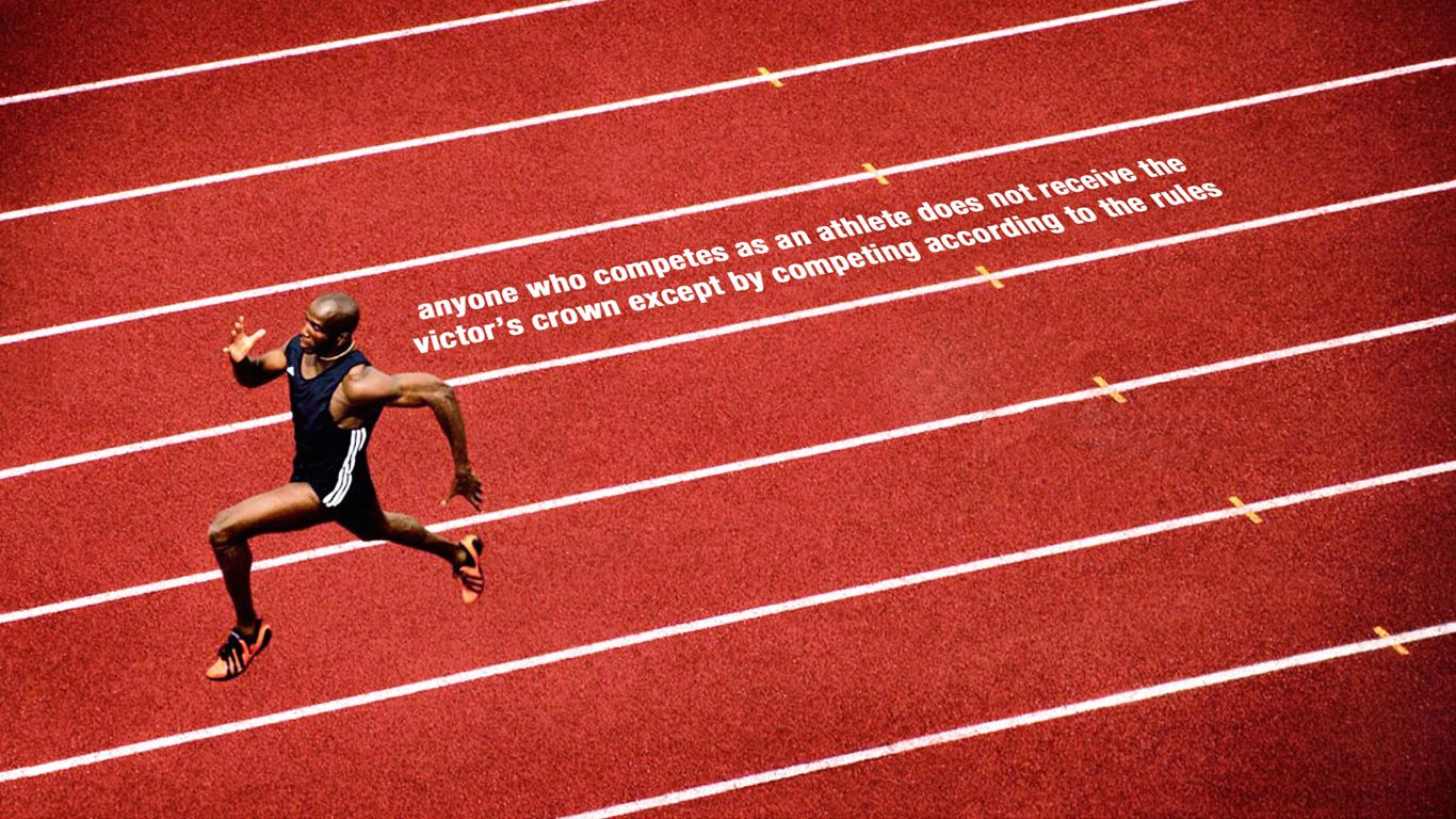 Atleta che corre in pista, 1366x768 720p, iMac