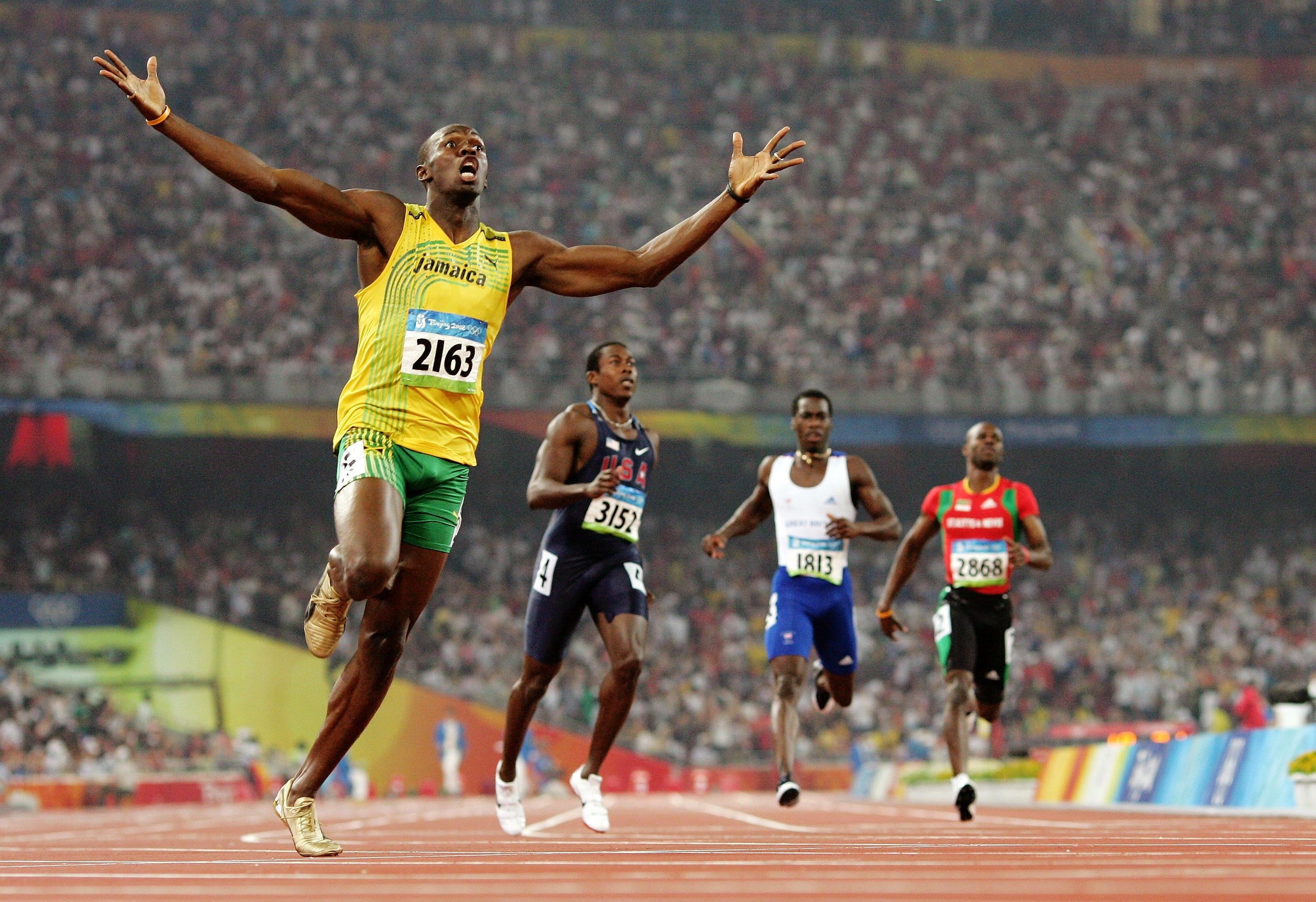 Usain Bolt vittoria atletica, 3000x2056 2K, Desktop