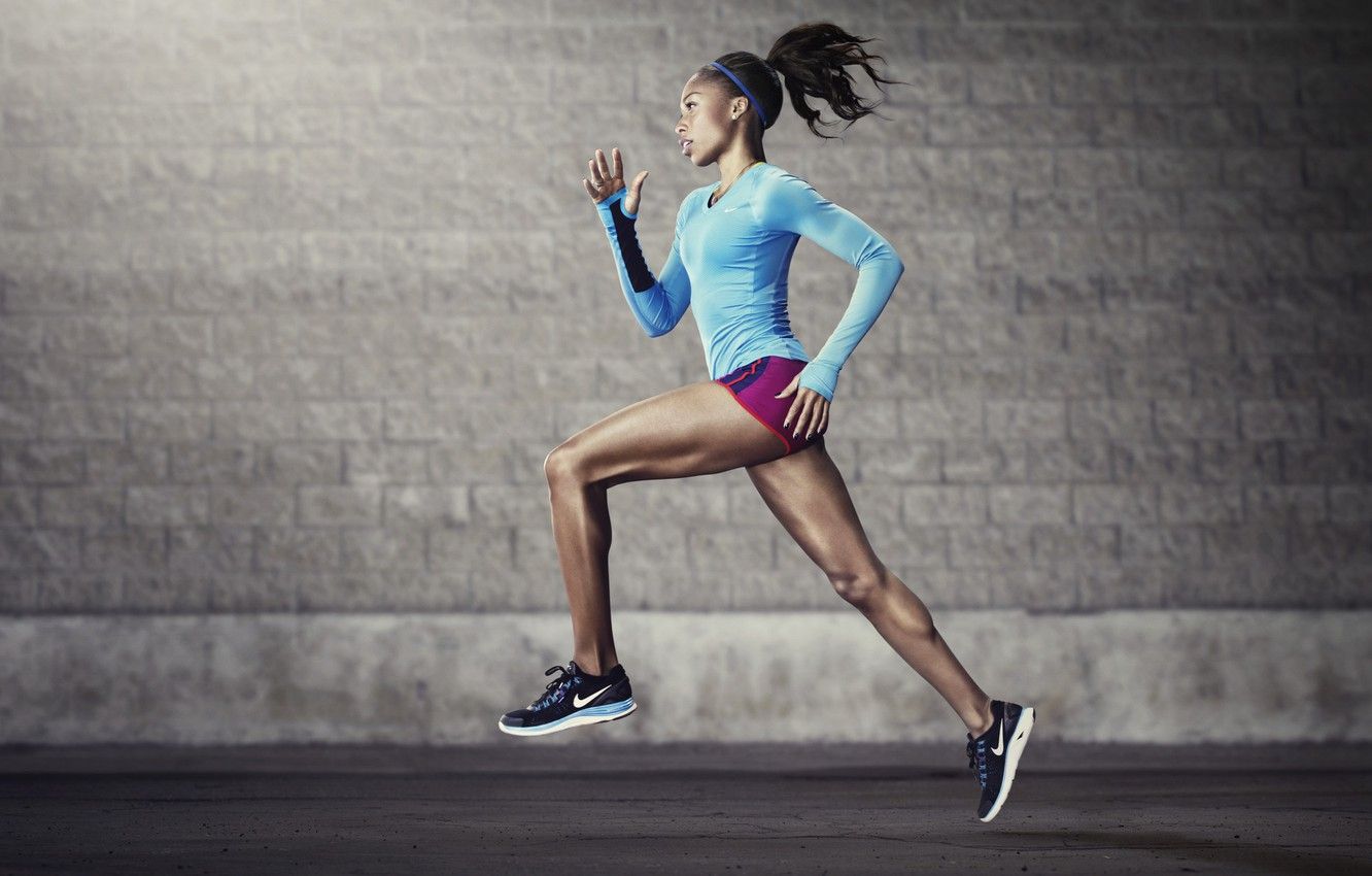 Atleta donna Nike che corre, 1332x850 720p, Lenovo Legion