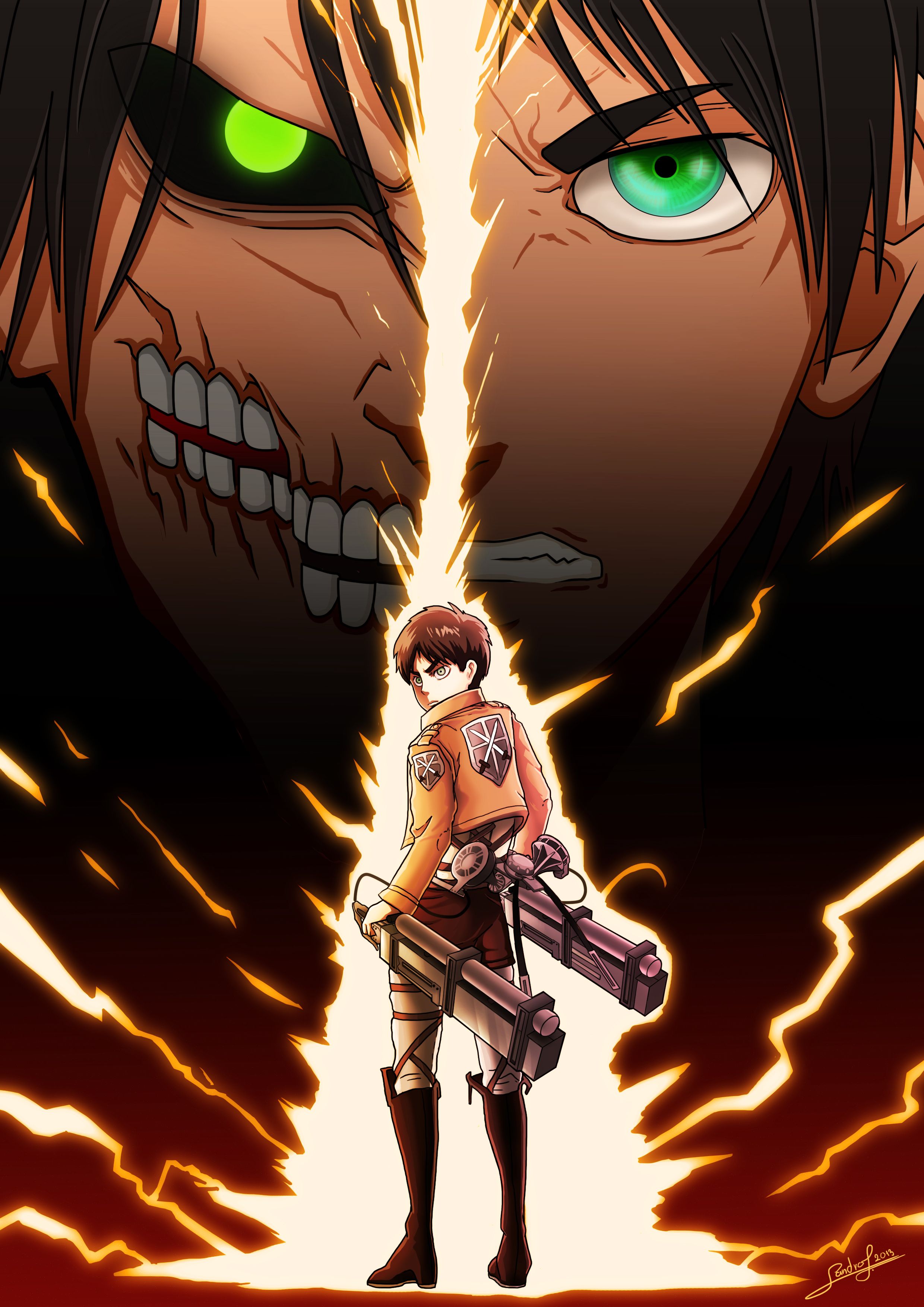 Eren Yeager Attack on Titan, 2480x3508 Verticale, Xiaomi