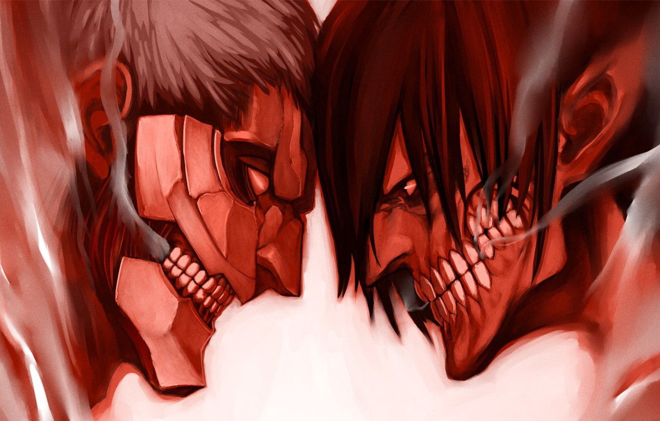 Eren e Reiner Attack on Titan, 1332x850 HD, Desktop