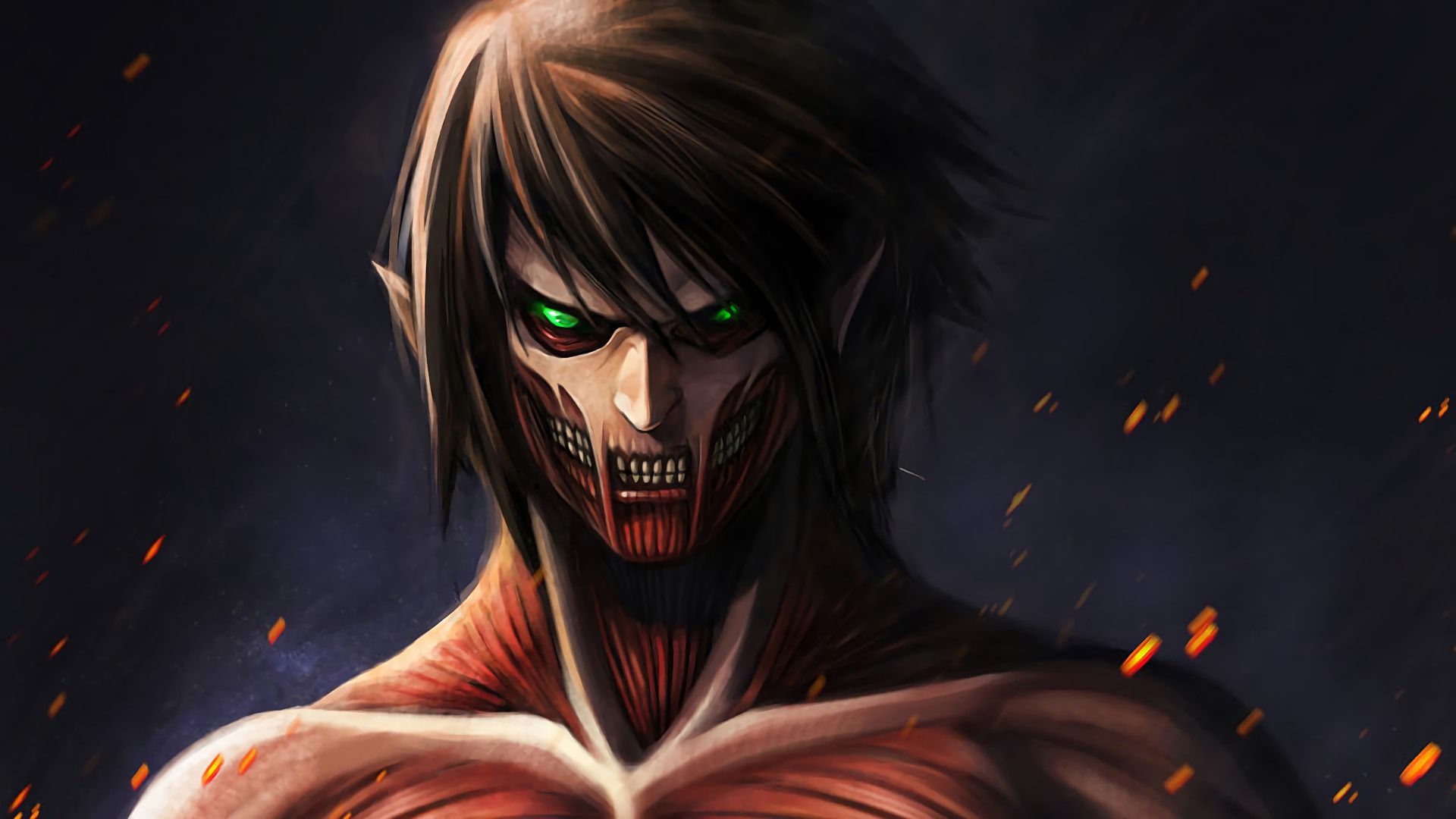 Eren Titano Attack on Titan, 1920x1080 Full HD 1080p, Laptop