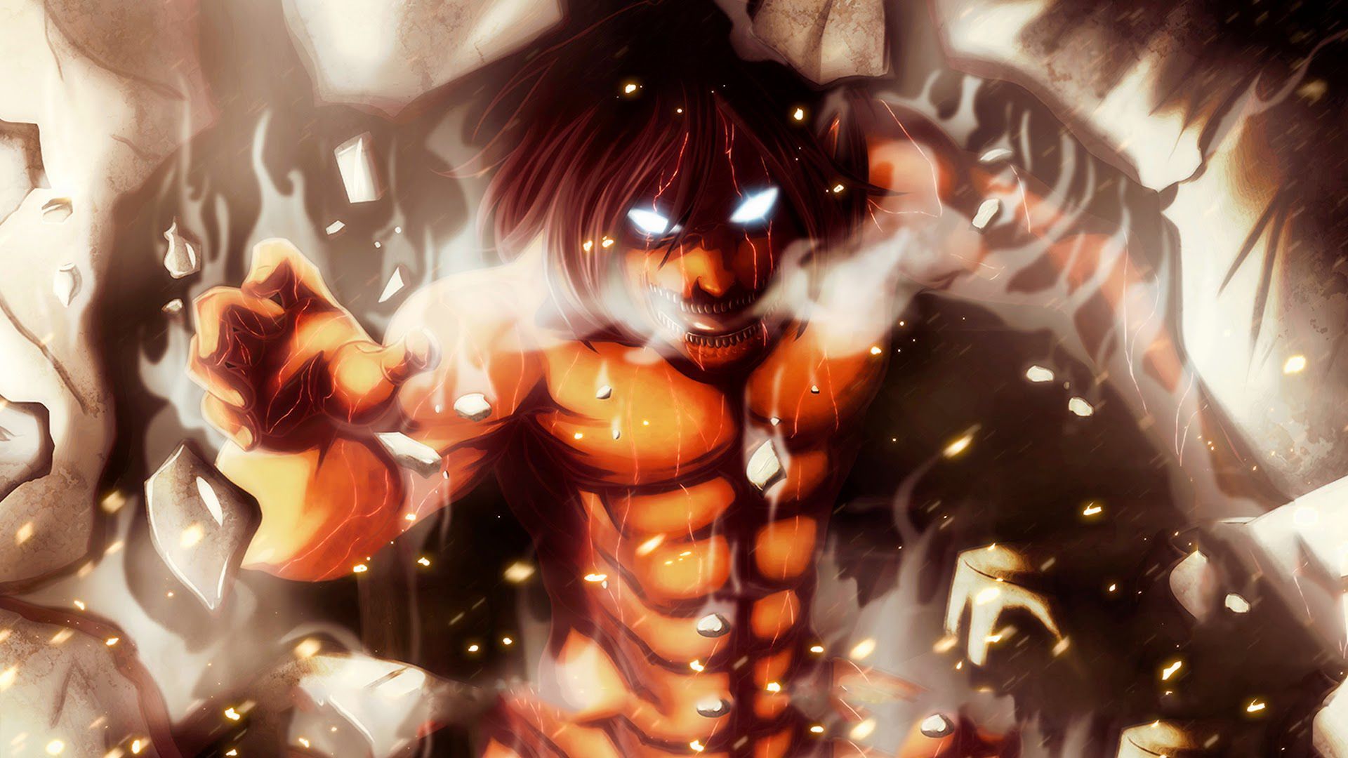 Eren Titano, Attack on Titan, anime, 1920x1080 1080p, Desktop