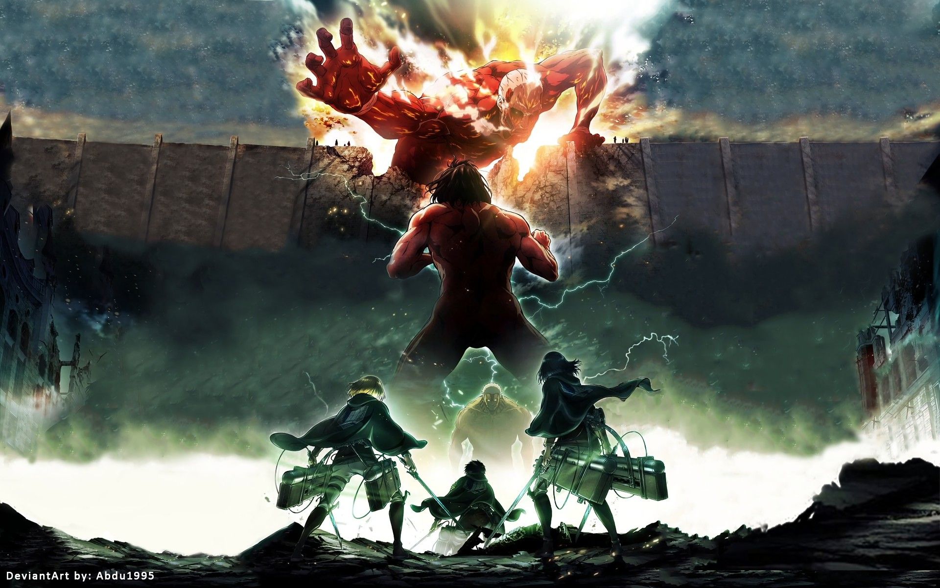Eren Titano Attack on Titan, 1920x1200 WUXGA, PC