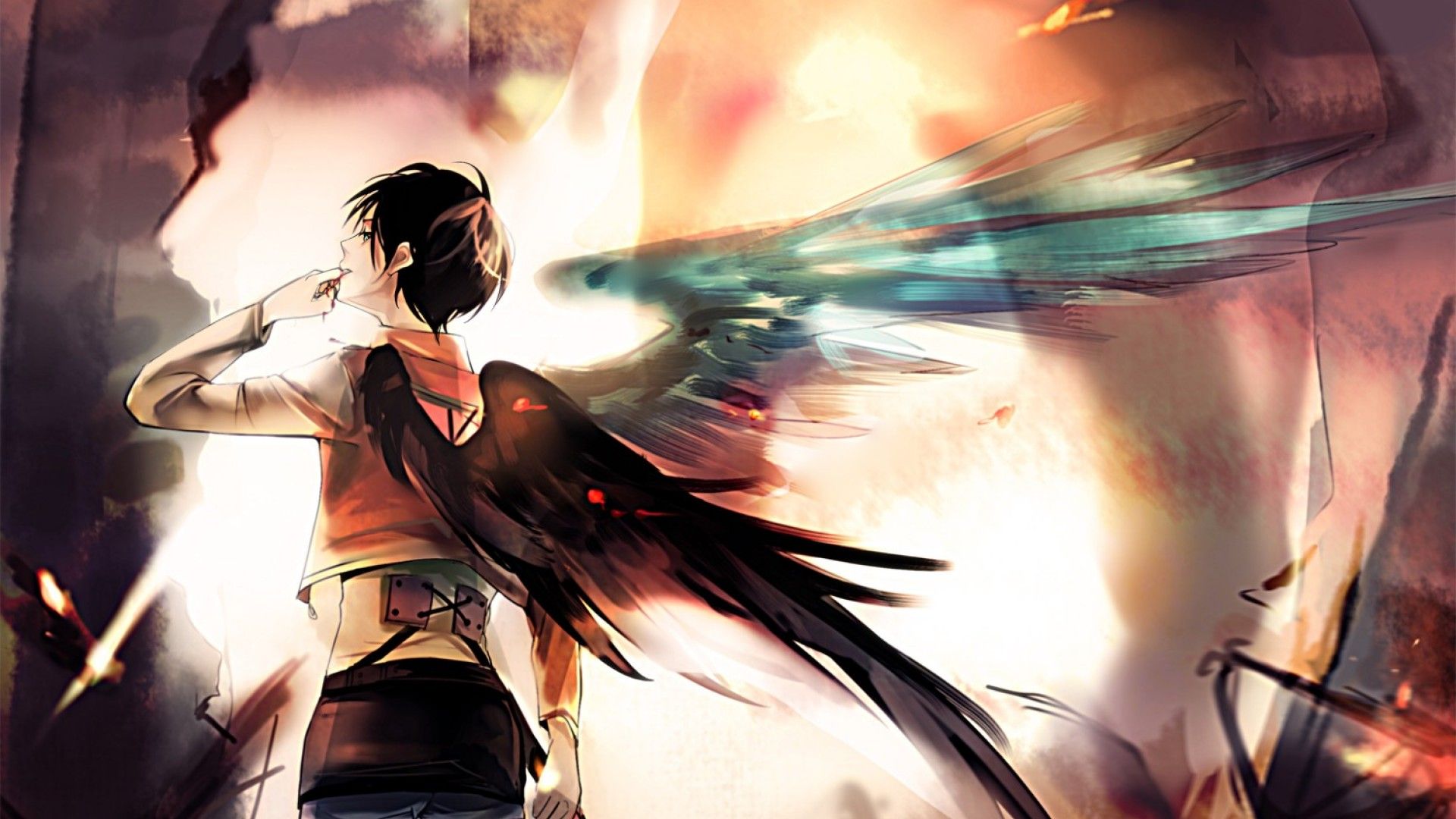 Eren Attack on Titan wallpaper, 1920x1080 Full HD, Laptop