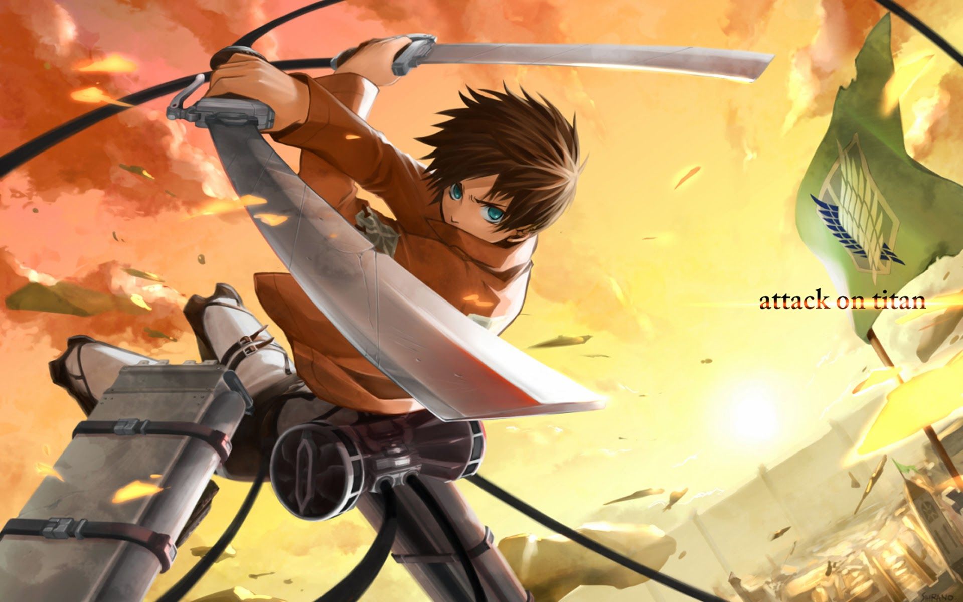 Eren Jaeger Attack on Titan, 1920x1200 WUXGA, Desktop