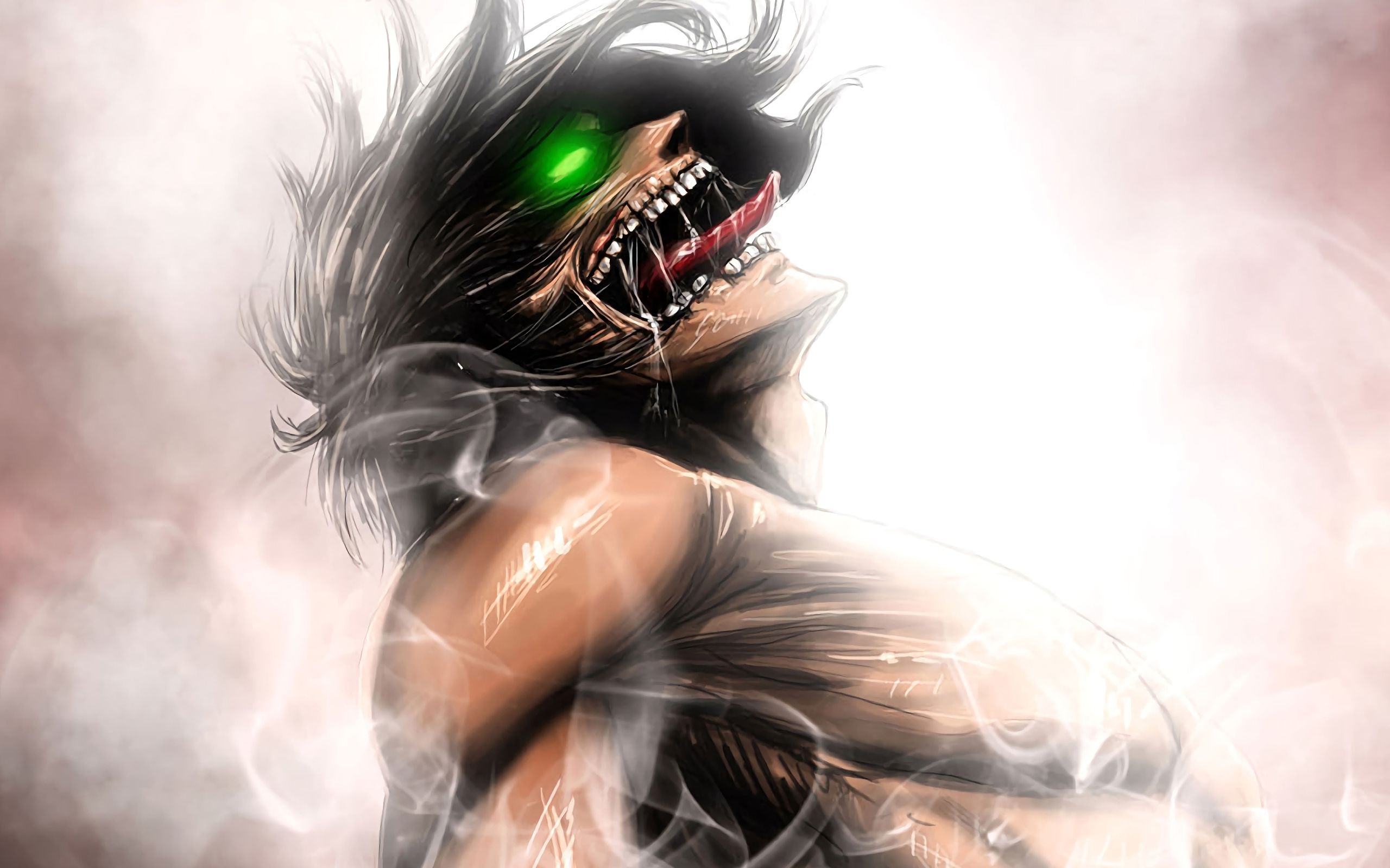 Eren Titano occhi verdi, 2560x1600 2K, Laptop